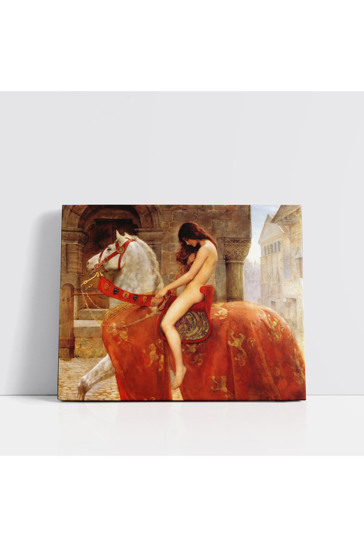 cestino darte “Lady Godiva” – Sessiz Bir İsyanın Asil Güzelliği (Kanvas Baskı) Tablo