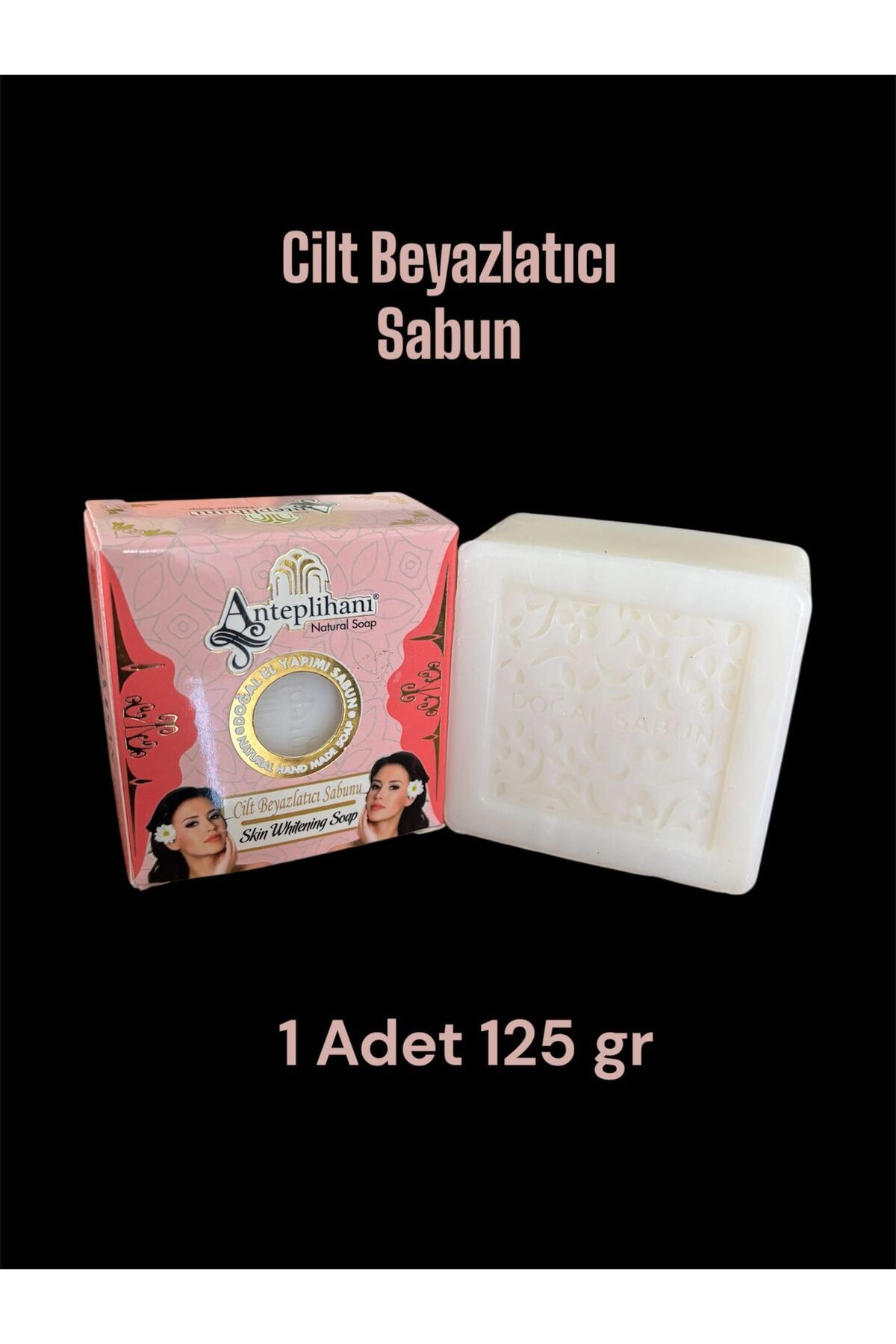 ANTEPLİHANI CİLT BEYAZLATICI SABUNU, MİS KOKULU DOĞAL EL YAPIMI NATUREL SABUN, SOAP (1 ADET 125GR)