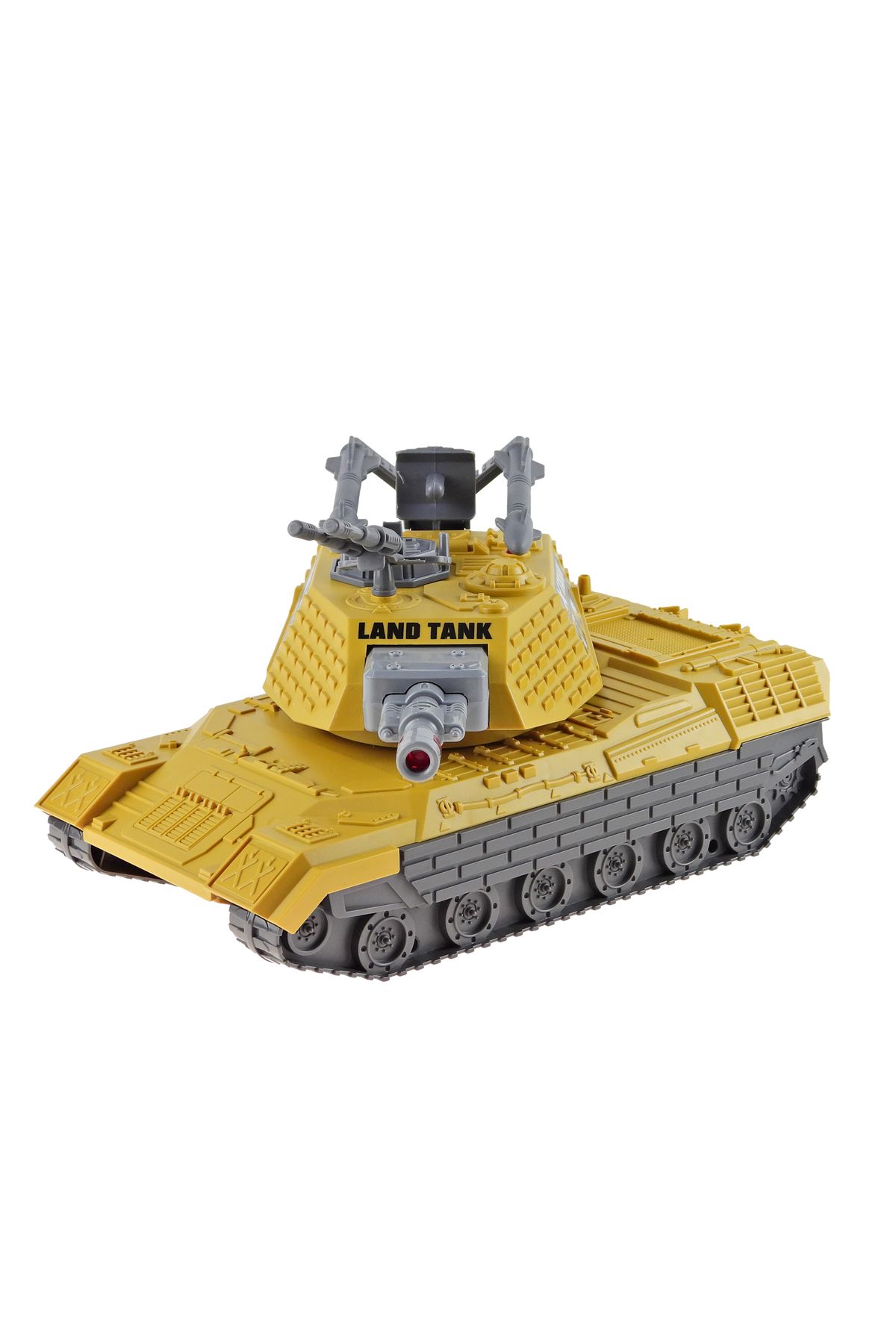 Erzi 1:16 Ölçek Oyuncak Tank Süper Tank Işıklı Sesli Sürtmeli 30 Cm