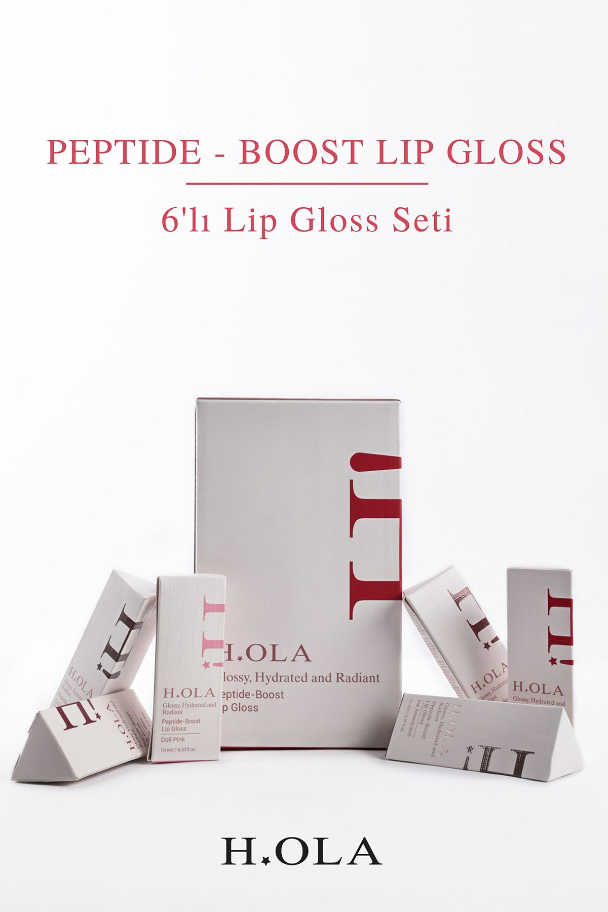 h.OLA 6'lı Lip Gloss Seti | Tüm Renkler (KUTULU)