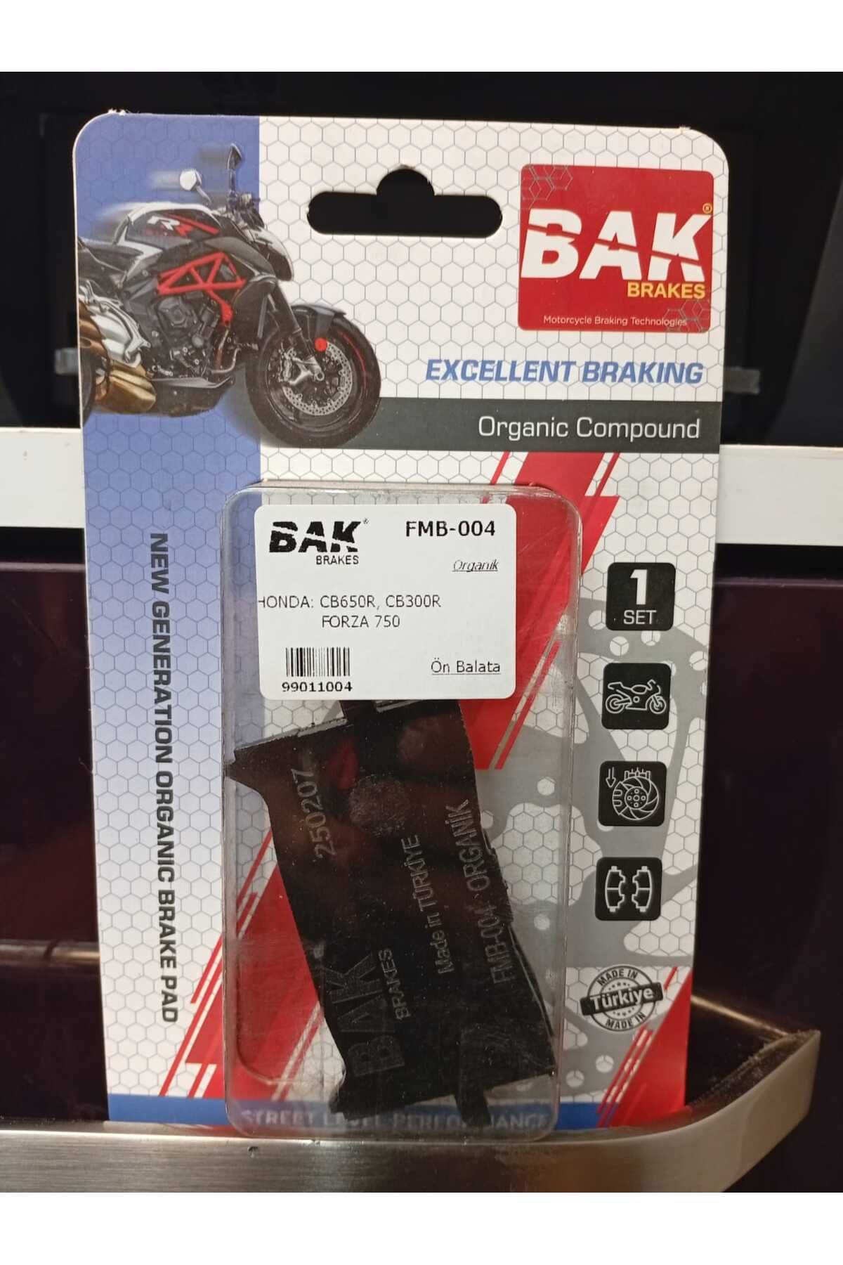 BAK BRAKES Honda CBR650R-CB300R-FORZA750 Ön fren balatası