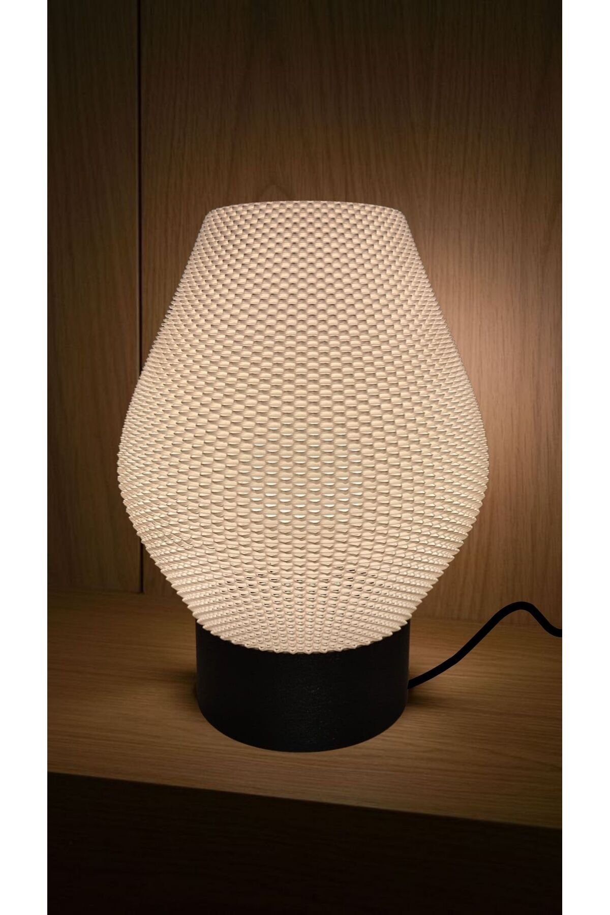 decory Tertius Modern Dokulu Siyah taban Beyaz Gövde Pinterest Tarzı Özel Tasarım Abajur (Bioplastik) E27