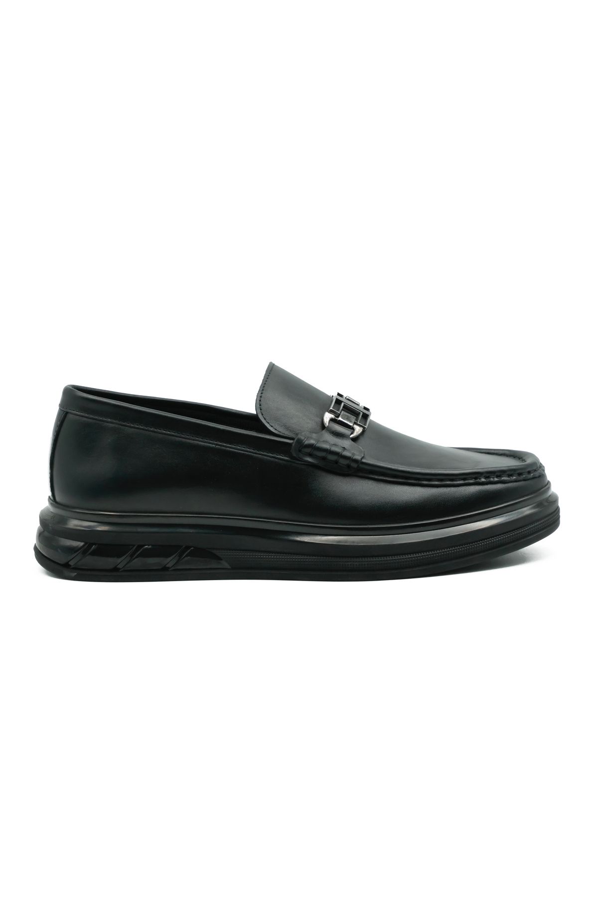 Tuna Hakiki Antik Deri EVA/TPU Taban Loafer Model Erkek Ayakkabı - Tuna 2713