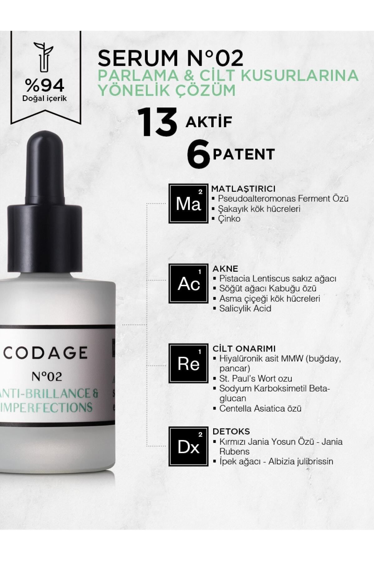 Codage-Anti-Shine and Mattifying Serum for Oily Skin 30 ml 2