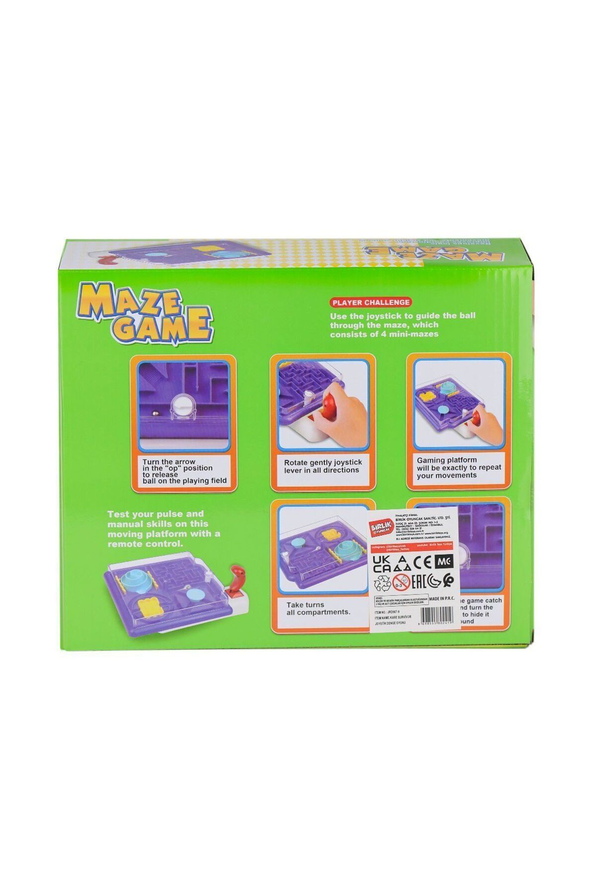 Aymir Ticaret JRD967-9 Kare Survivor Joyistik Denge Oyunu -Birliktoys