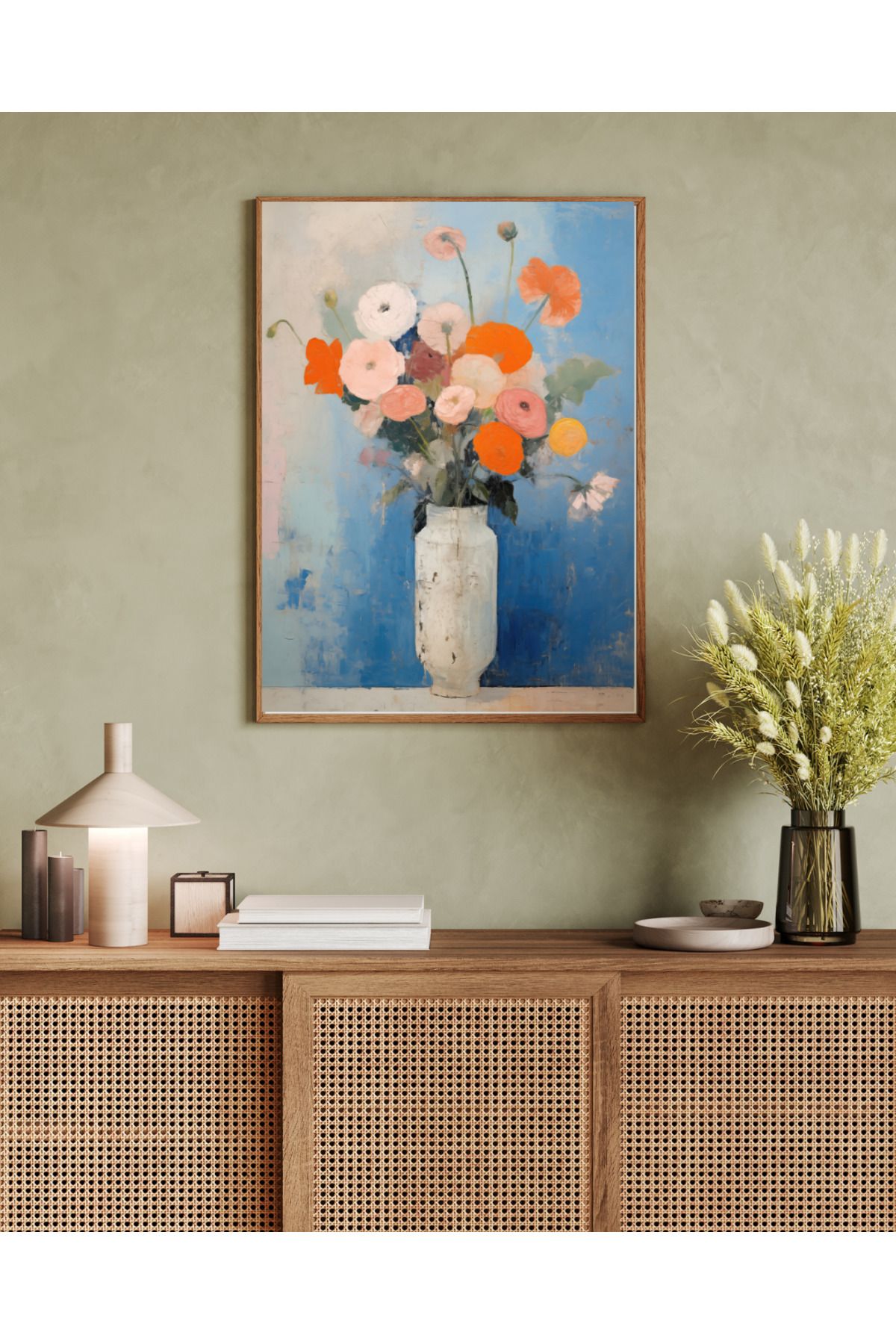 woodhomeworks tek parça salon ofis dekor tablo