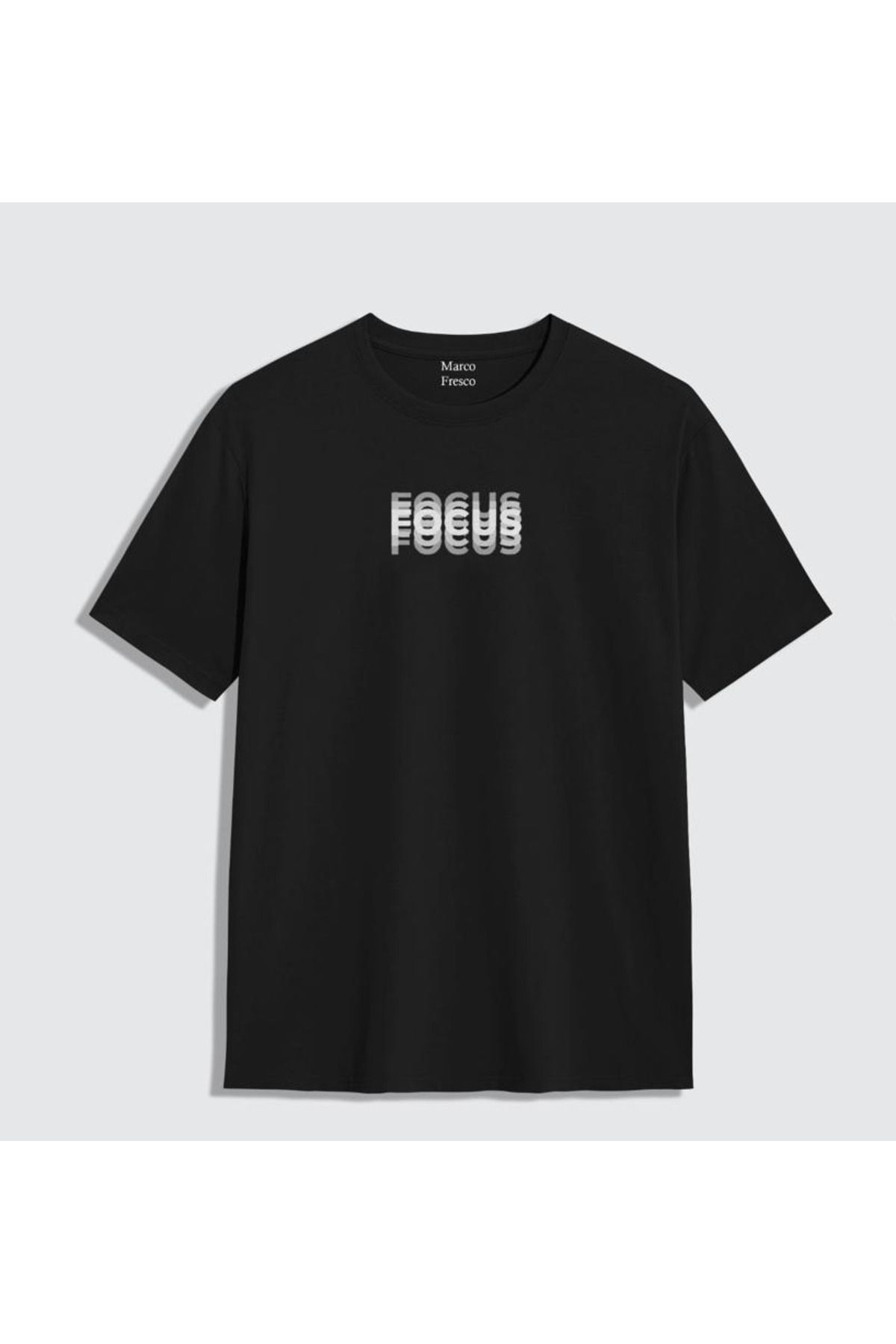 Marco Fresco Unisex Focus Baskılı Oversize T-shirt