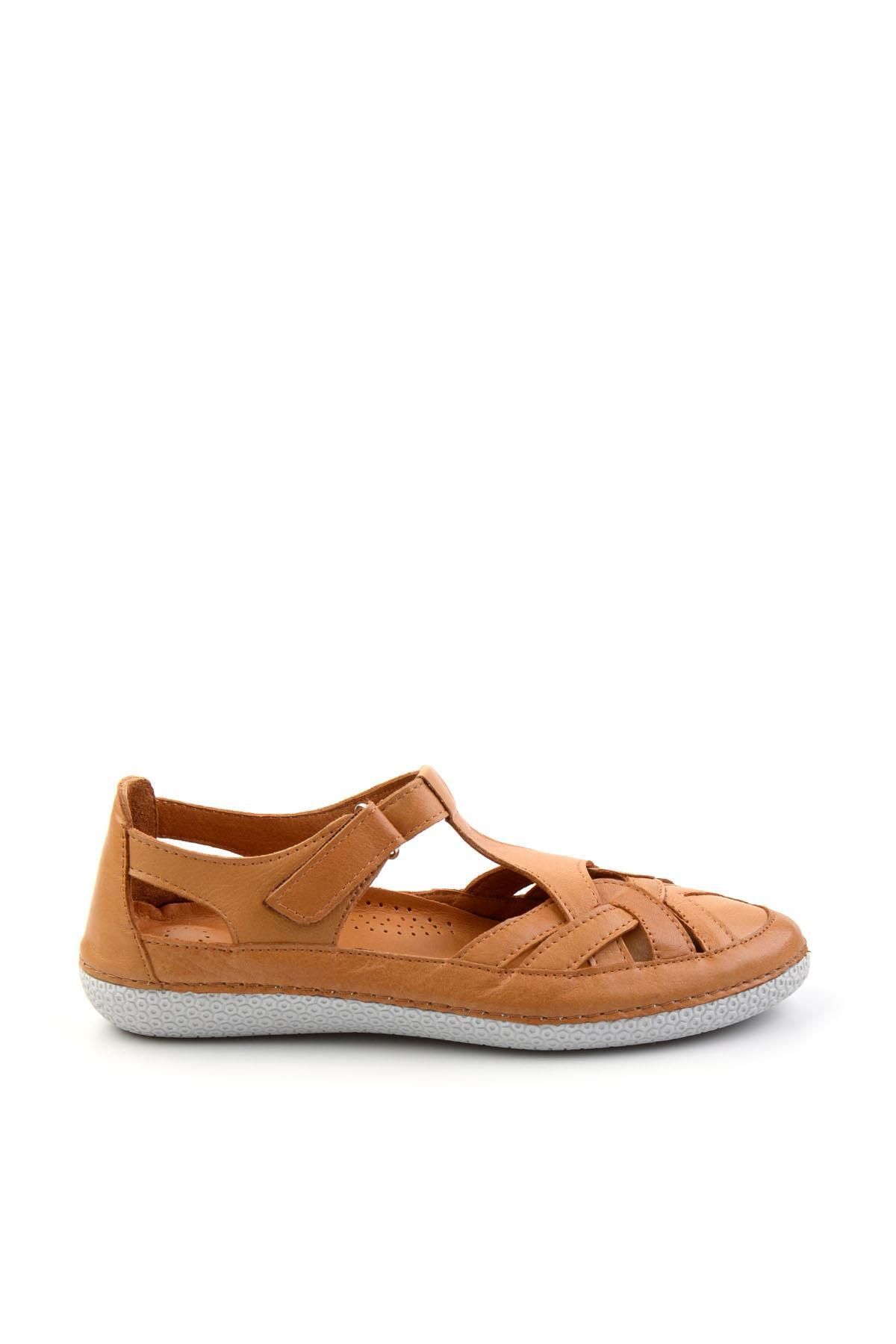 Bambi Taba Leather Kadın Sandalet K05303100003