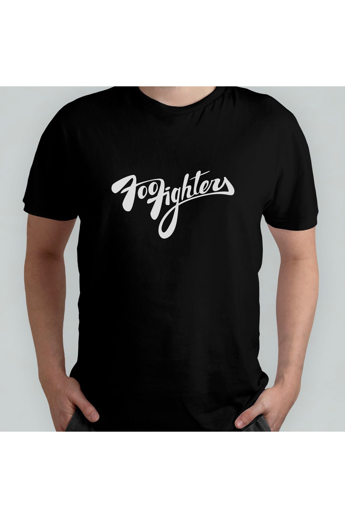 Pixxa Foo Fighters Unisex %100 Pamuklu Bisiklet Yaka T-Shirt Model 1