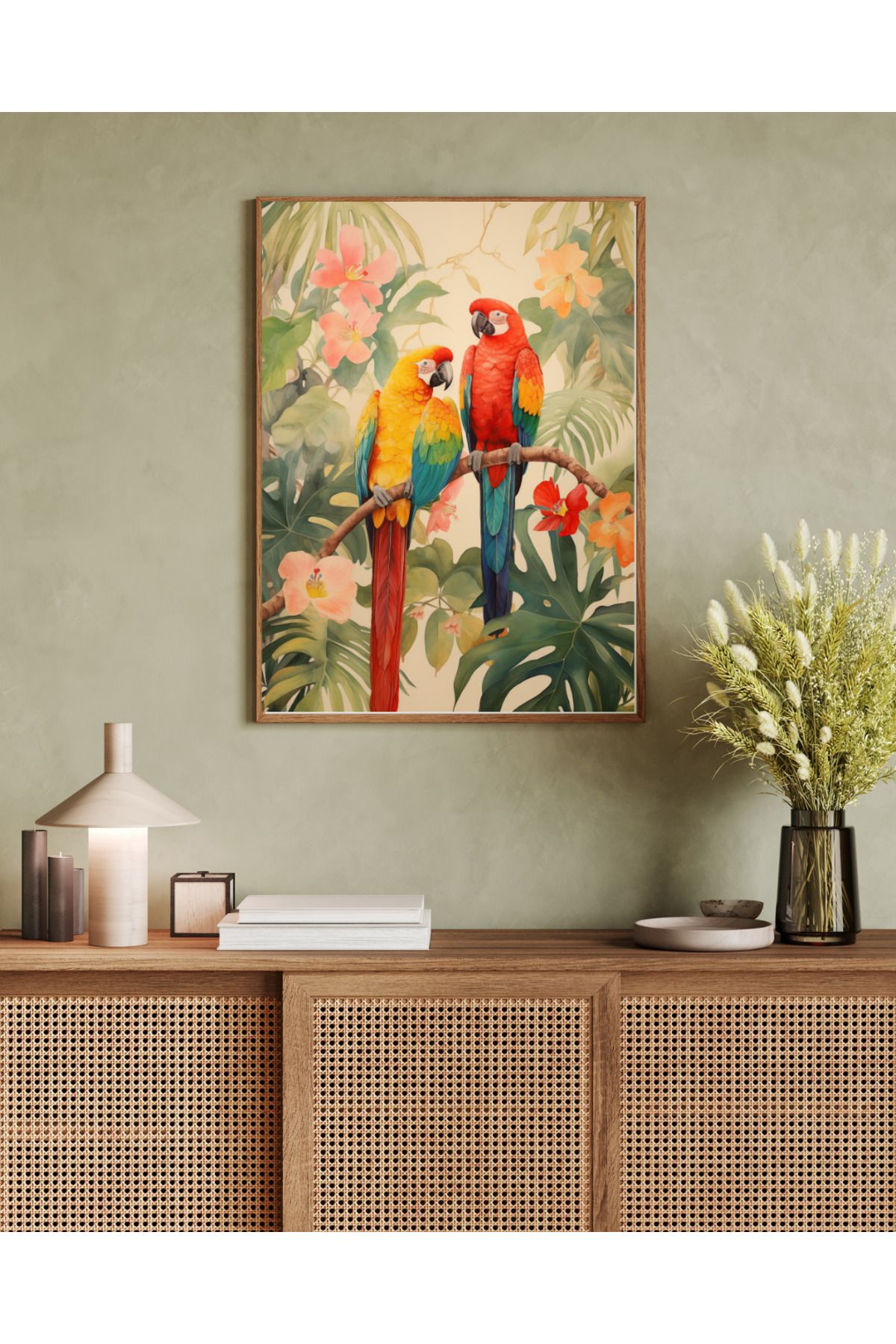 woodhomeworks tek parça salon ofis dekor tablo