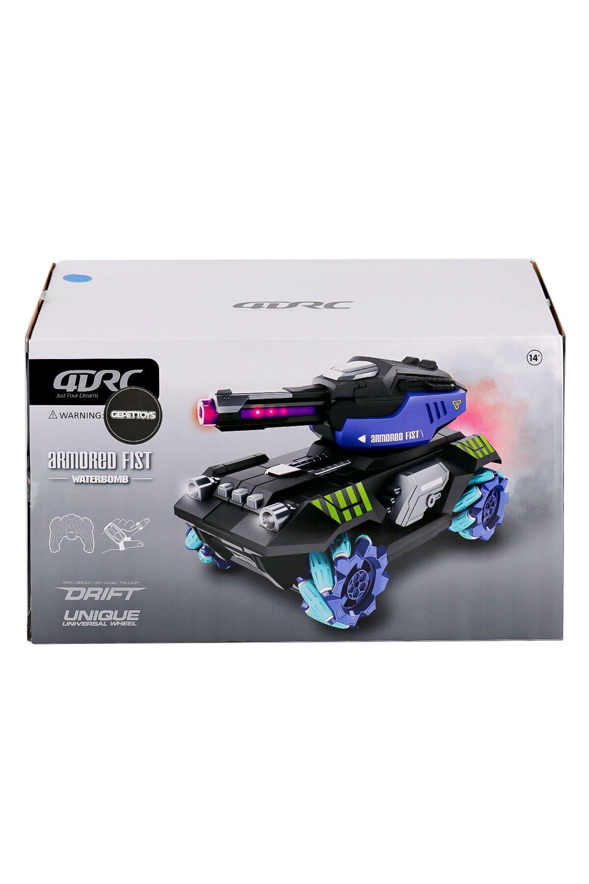 Gepettoys 4D-Y11 Kumandalı Sesli Işıklı Drift Tank