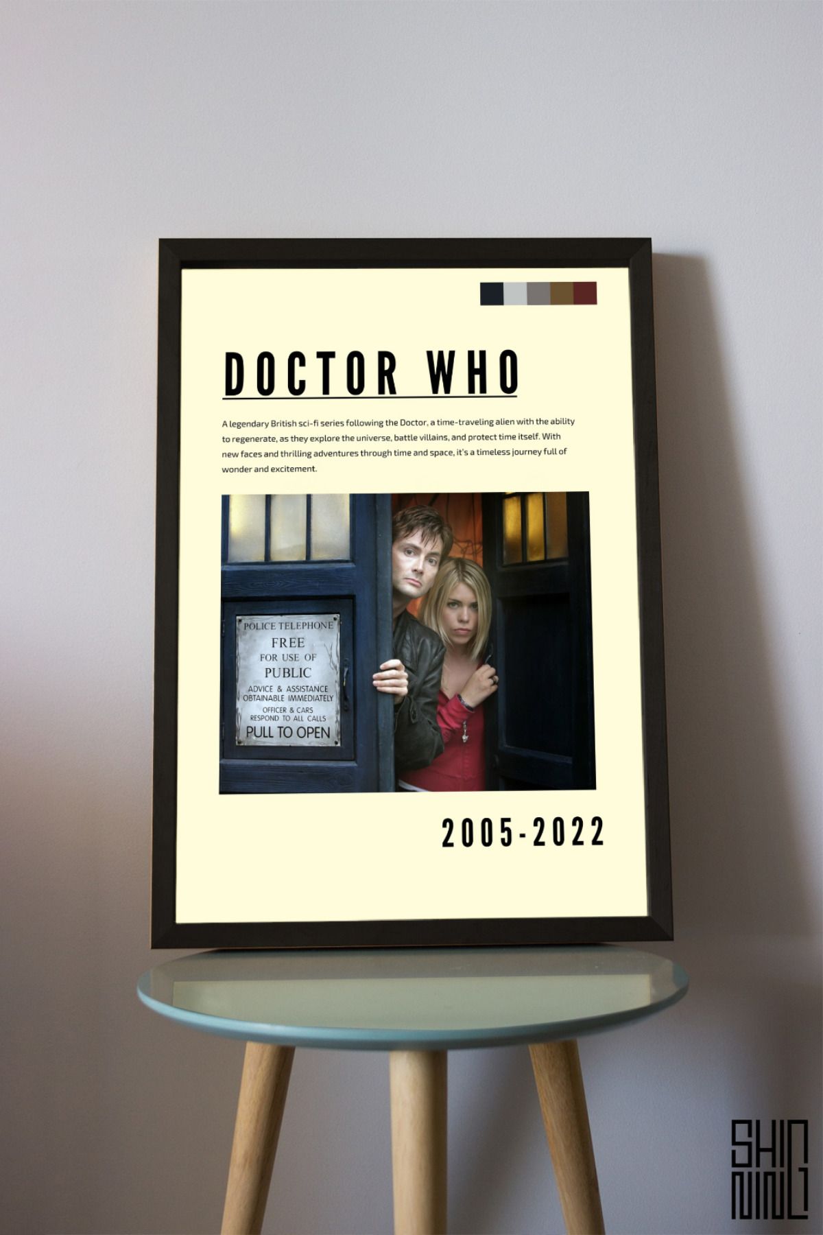 Home Çerçeveli "DOCTOR WHO" Dizi Tasarım Afiş Tablo