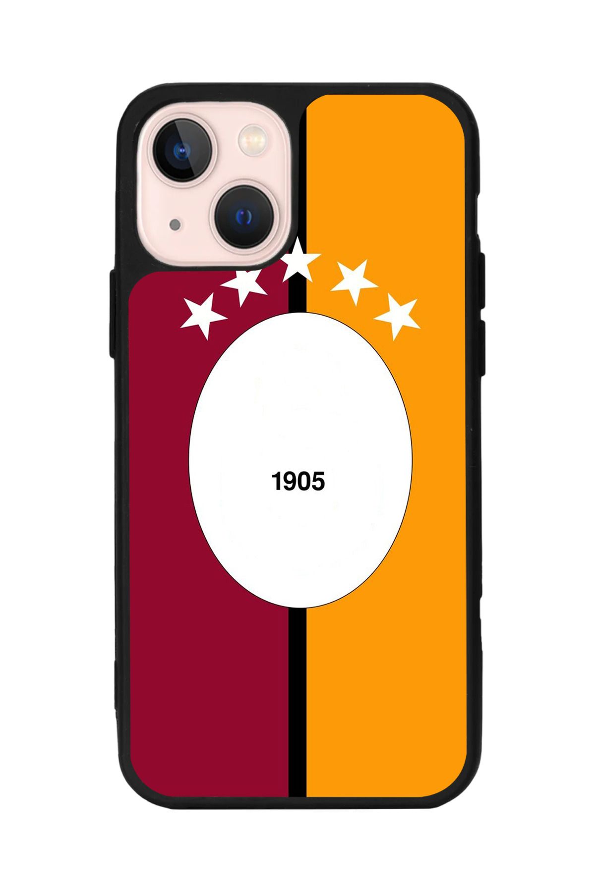 Aksel Kılıf Apple iPhone 13 Uyumlu Baskılı,Mat Siyah,Yumuşak Silikon,Koruyucu,Şok Emici Kapak,Kılıf
