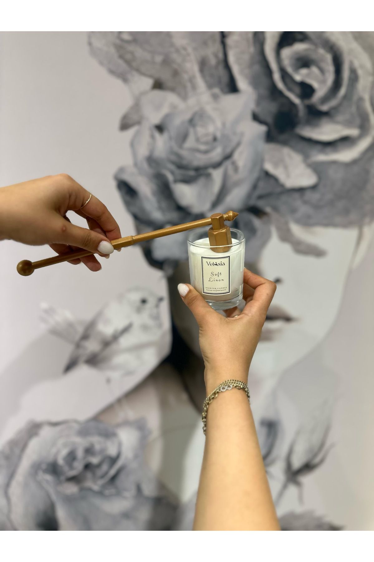 VelAsia Mum Söndürücü Rose Gold