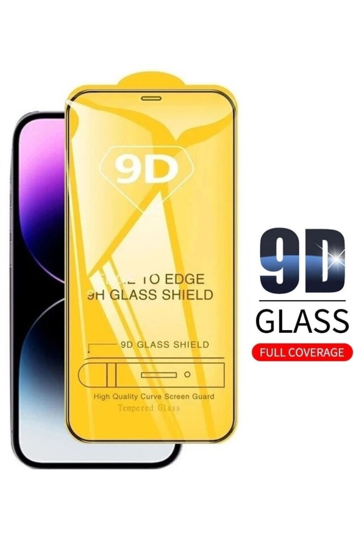 HANPORIUM Apple iPhone 16e Ekran Koruyucu 9D Kırılmaz Cam - Extra Darbe Emici Etkin Koruma-Ekranı Tam Kaplar