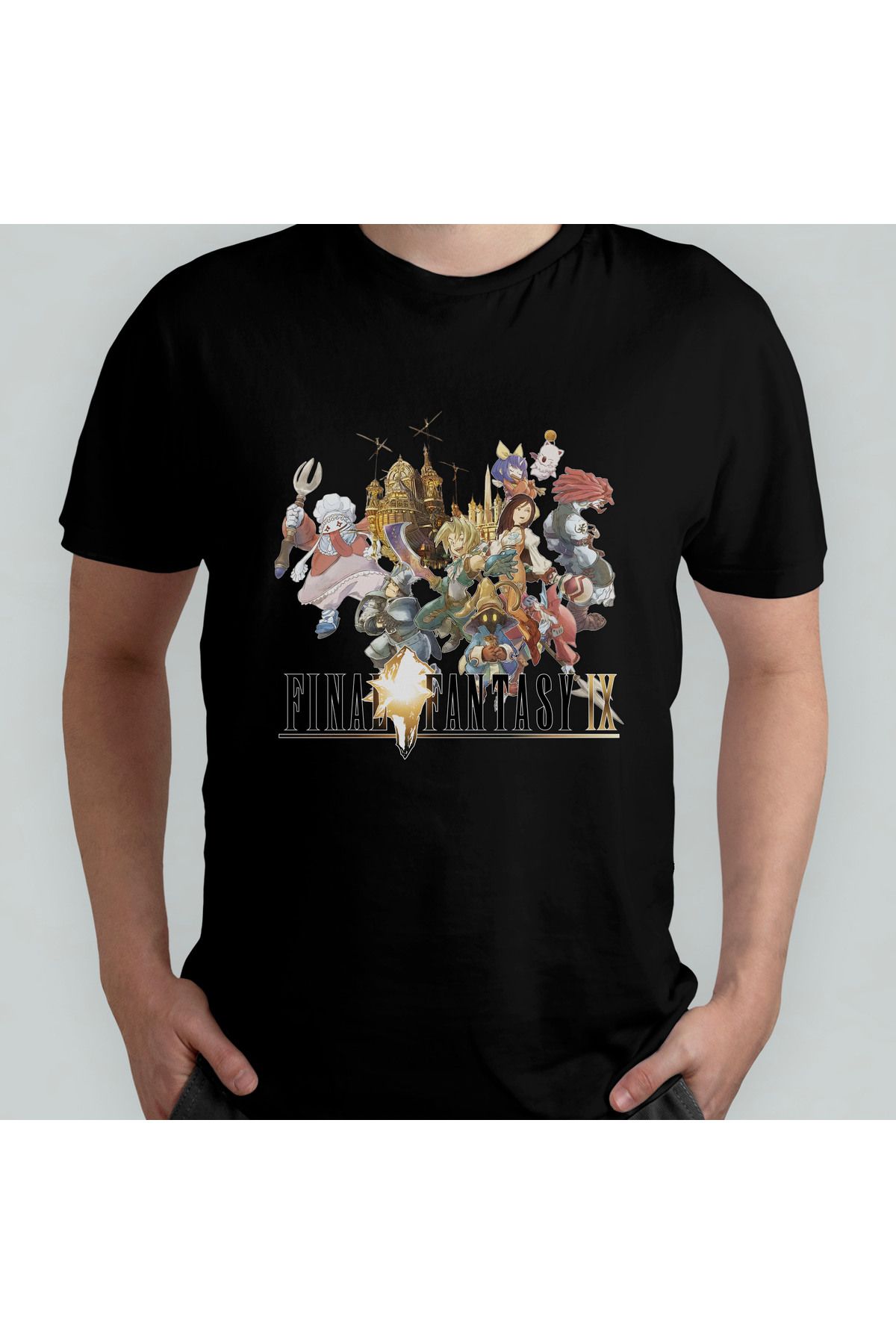 Pixxa Final Fantasy IX Unisex %100 Pamuklu Bisiklet Yaka T-Shirt