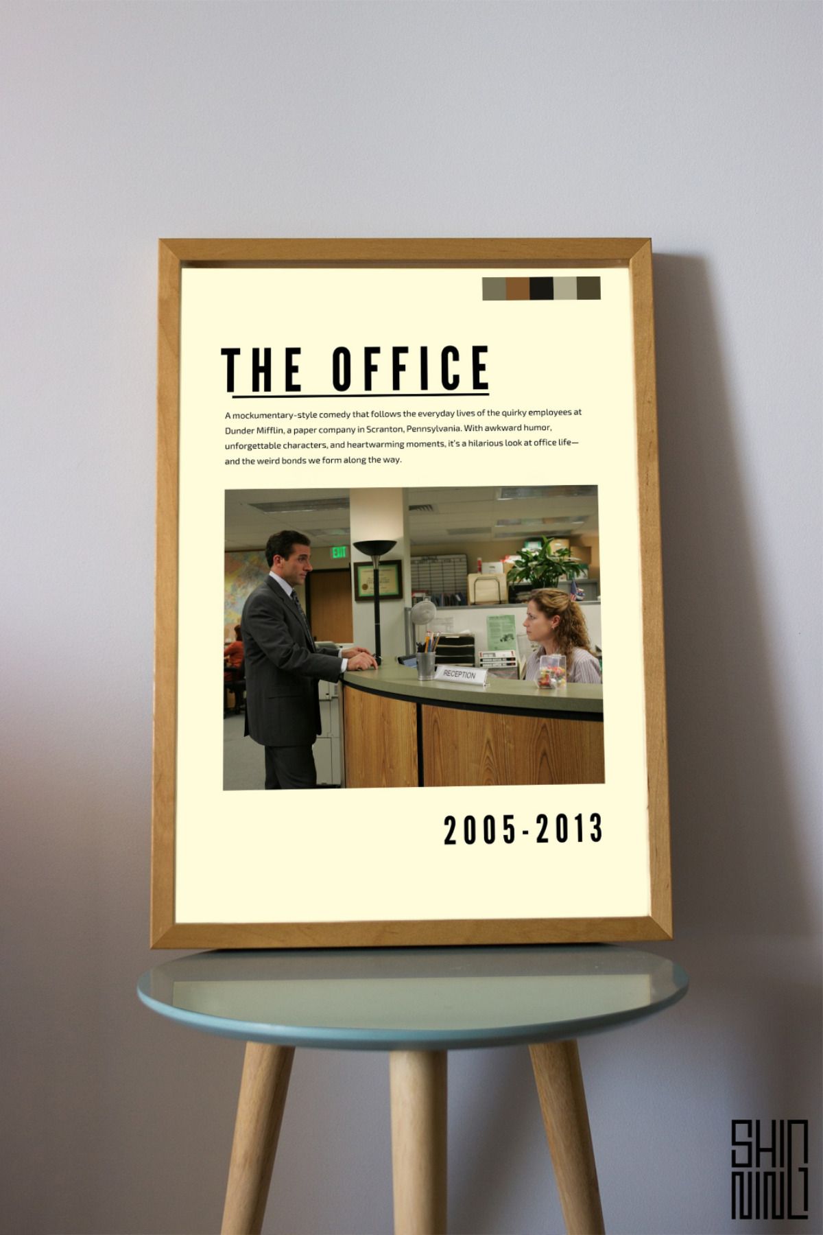 Home Çerçeveli "The Office" Dizi Tasarım Afiş Tablo