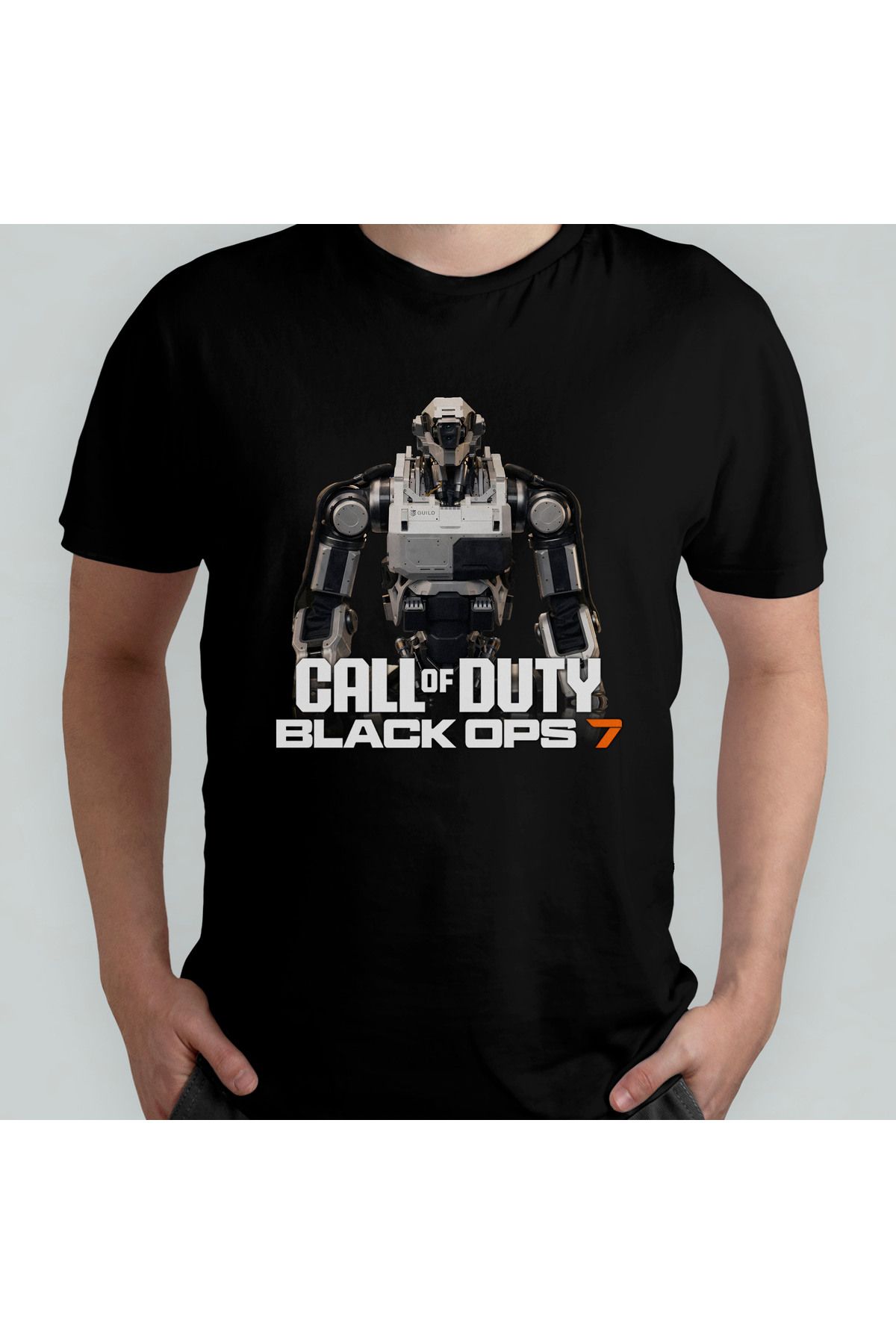 Pixxa Call of Duty Black Ops 7 Temalı Unisex %100 Pamuklu Bisiklet Yaka T-Shirt Model 2
