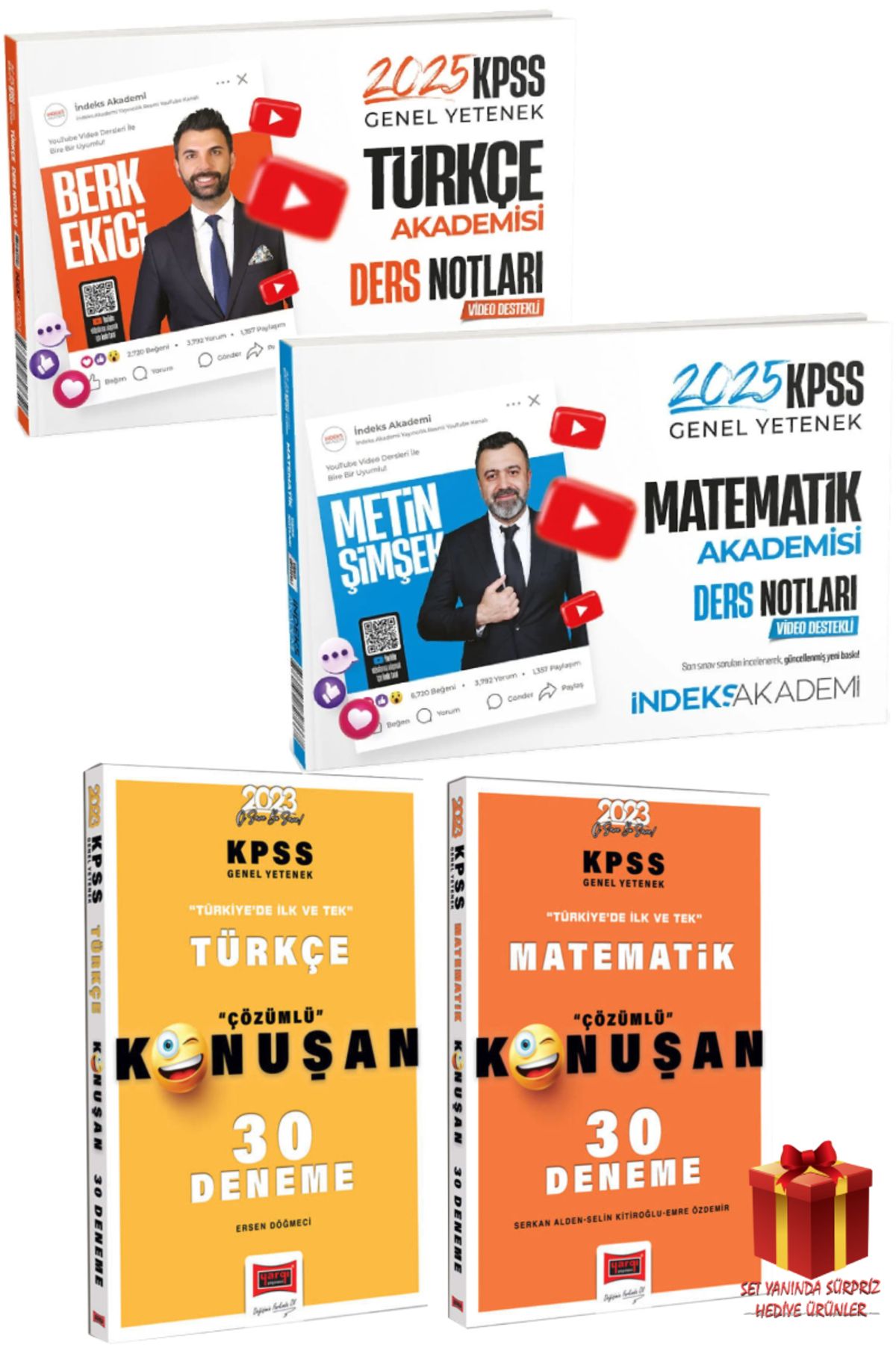 İndeks Akademi 2025 İndeks Akademi KPSS Türkçe Ders Notları+Matematik Ders Notları+Yargı Türkçe Matematik Deneme