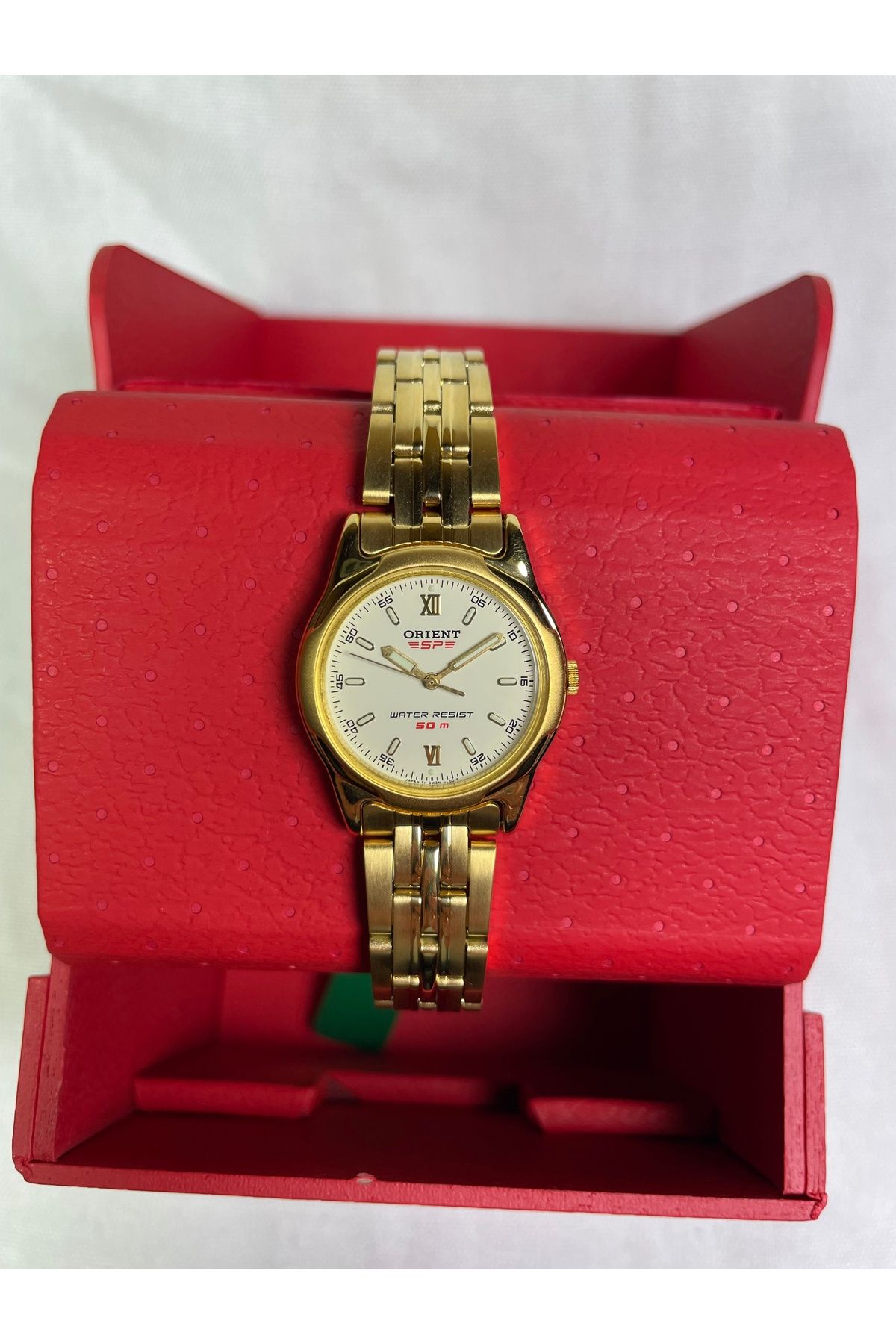 Orient BS902025104B Retro Model İnce Yuvarlak Kasa Lüks Şık Kadın Kol Saati
