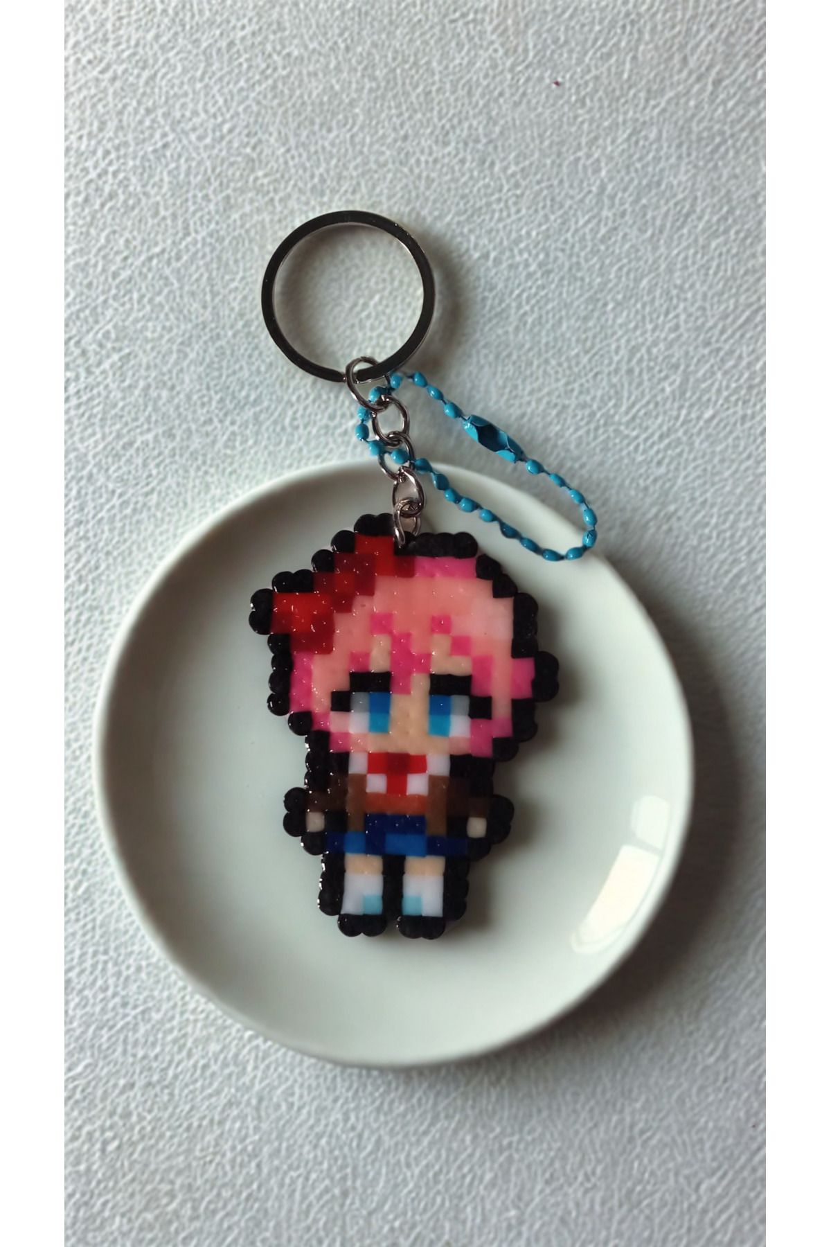 Atölye Moonlit Doki doki literature club sayori anahtarlık ddlc anahtarlık (mavi zincir-renk değişimi yapabilirim)