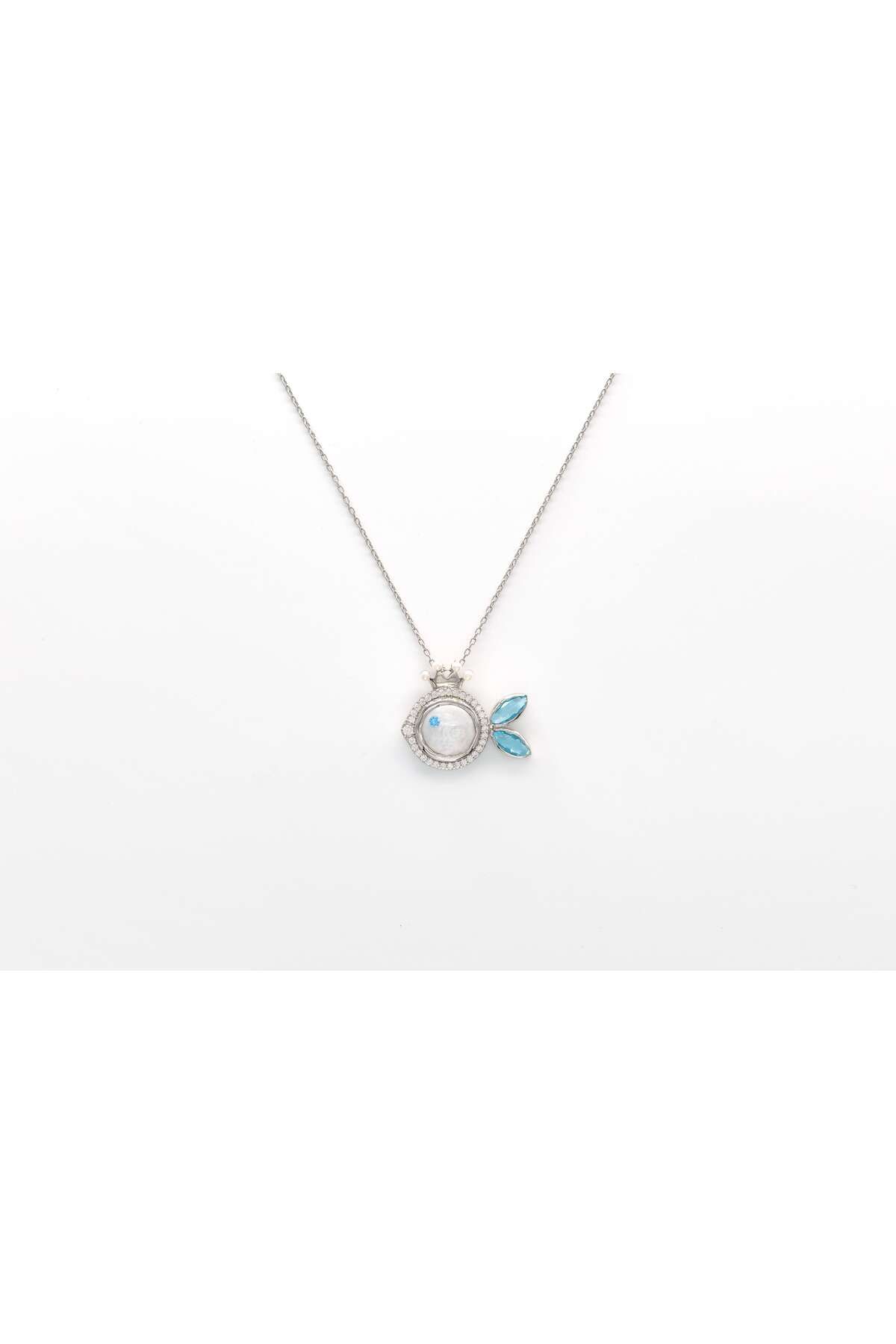 Ocean Silver & Jewelry Queen Sedefli Balık Gümüş Kolye
