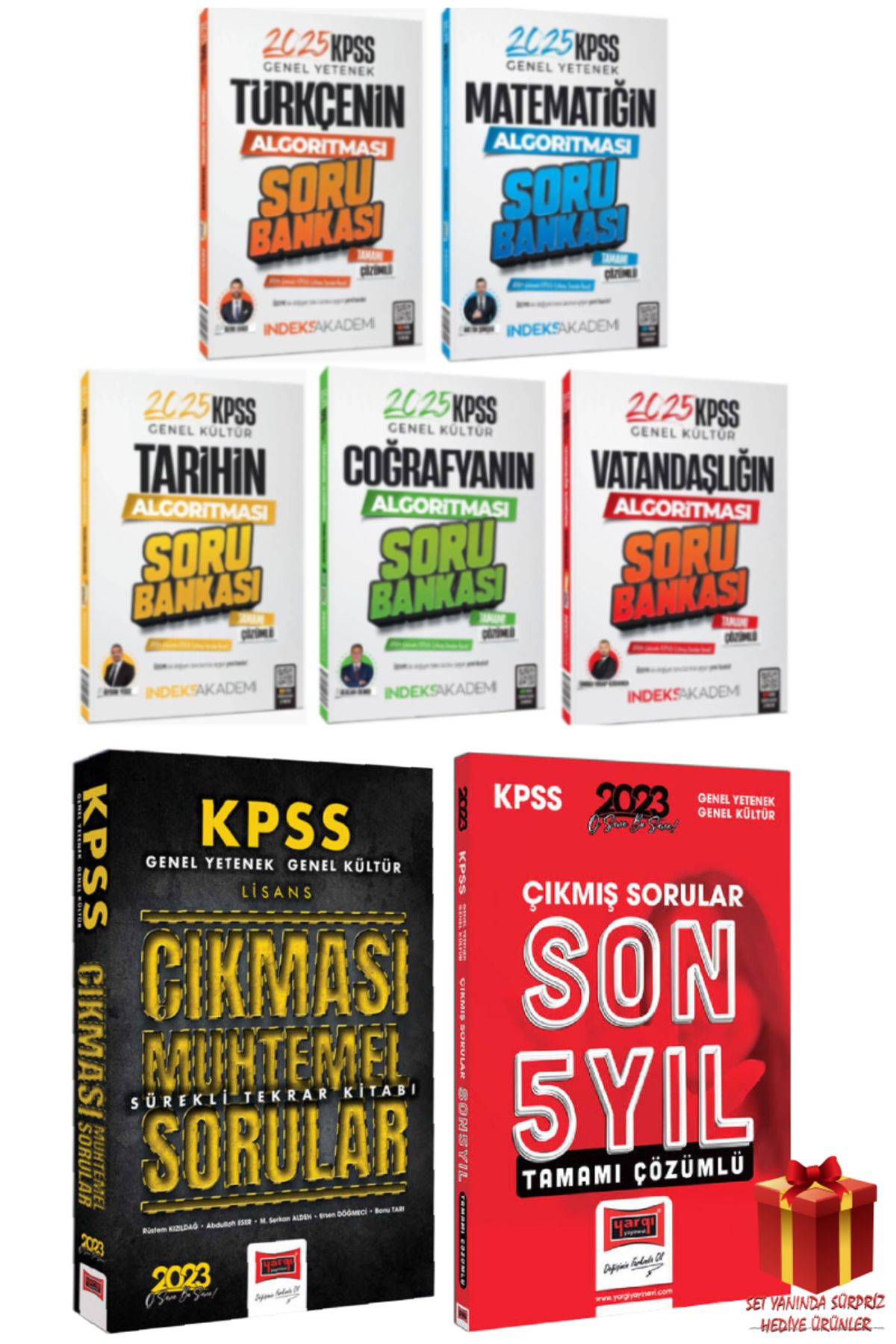 İndeks Akademi 2025 İndeks Akademi KPSS Soru Bankası Seti+Yargı KPSS Çıkması Muhtemel Sorular+Çıkmış Sorular
