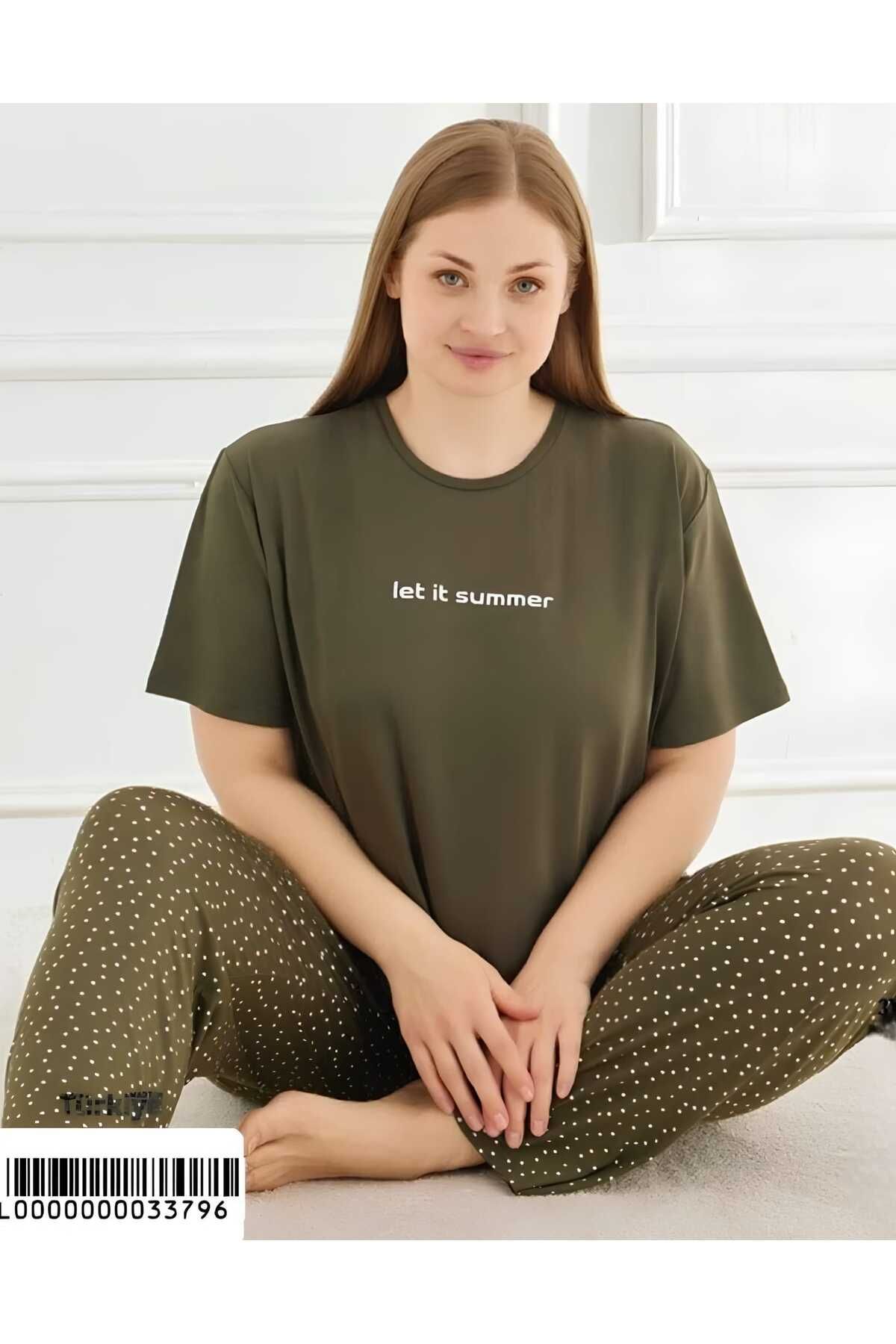 Mihra Kadın Büyük Beden Pijama Takımı