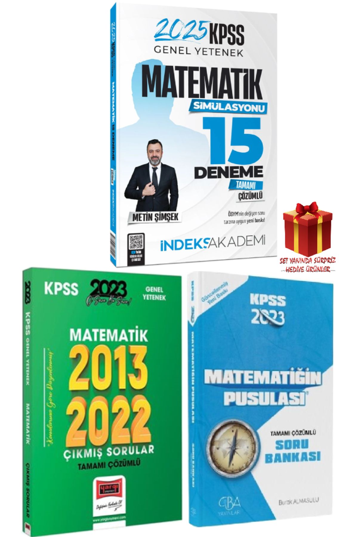 İndeks Akademi 2025 İndeks Akademi KPSS Matemtaik 15 Deneme+Matematik Çıkmış Sorular+Matematik Soru Bankası