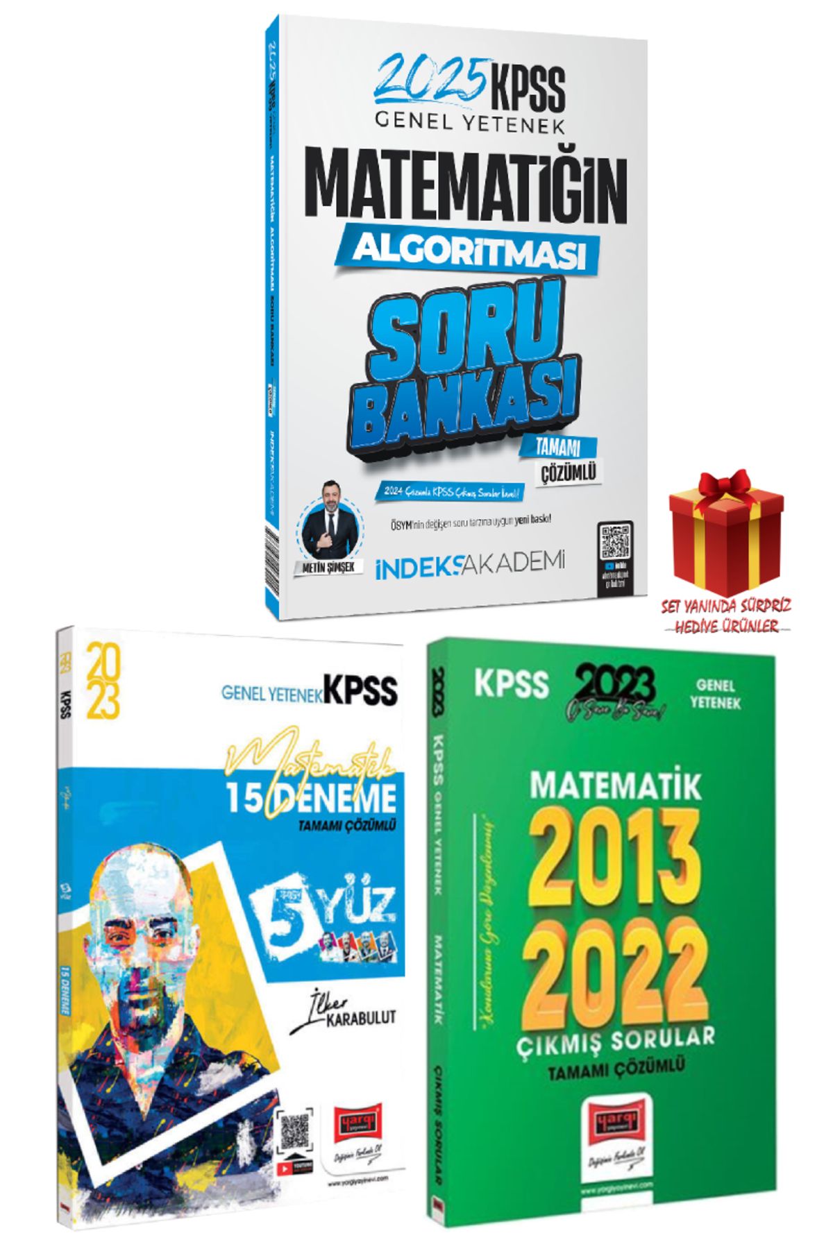 İndeks Akademi 2025 İndeks Akademi KPSS Matematik Soru Bankası+Matematik Deneme+Matematik Çıkmış Sorular