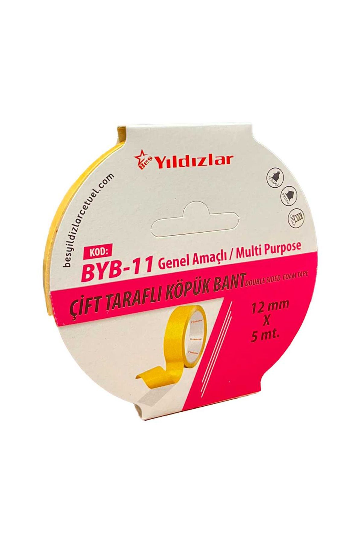Yıldızlar ÇİFT TARAFLI KÖPÜK BANT 12x5 MT BYB-11