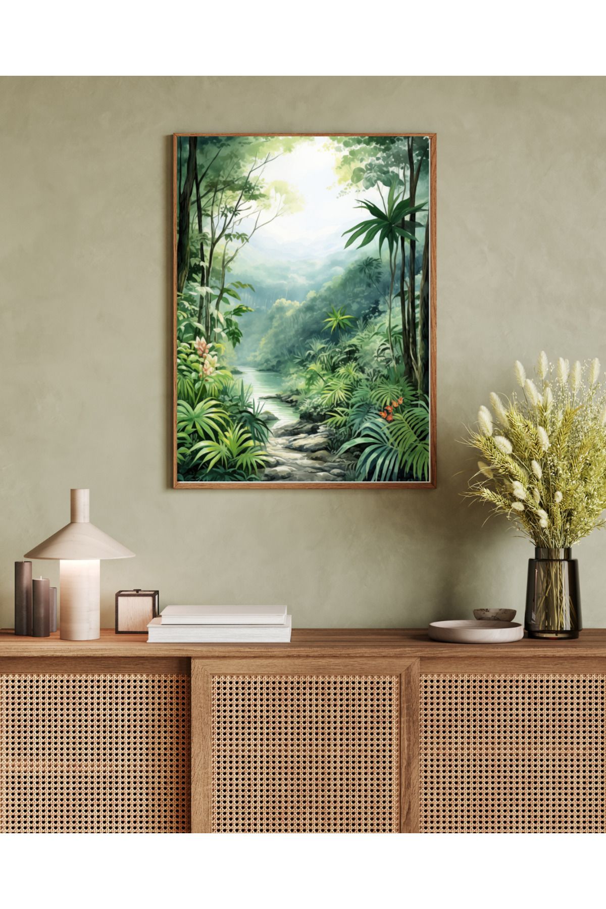 woodhomeworks tek parça salon ofis dekor tablo