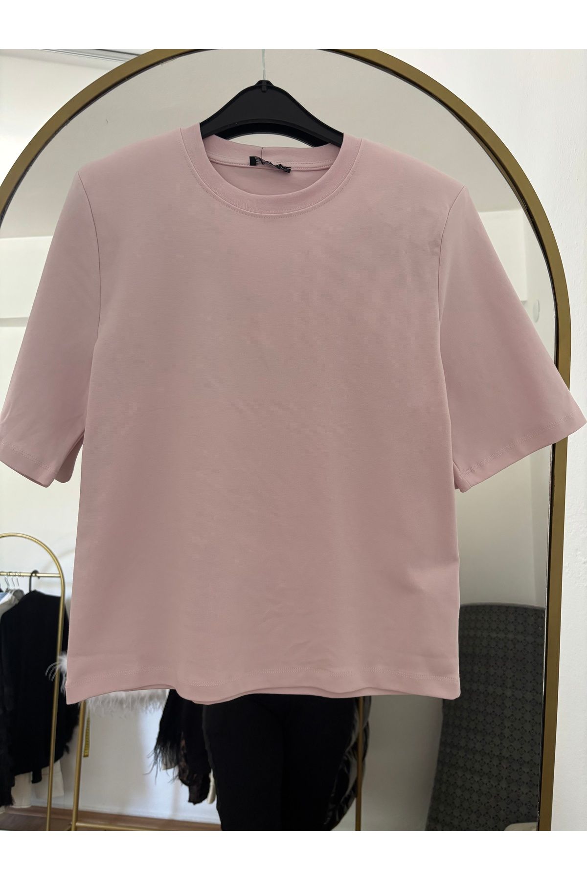 cereninnbutigii Pembe Vatkalı Tişört