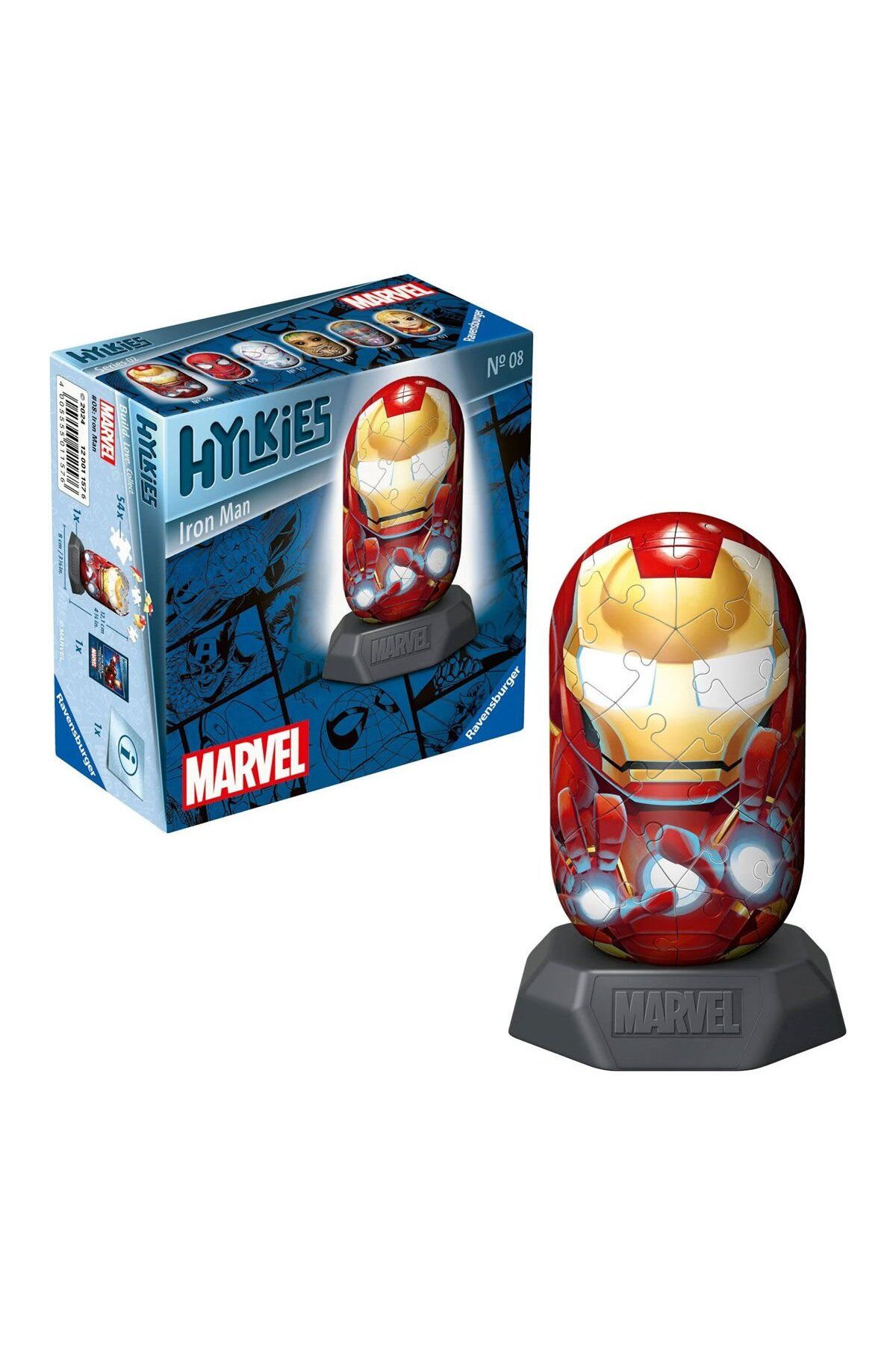 RAVENSBURGER 011576 Hylkies Marvel - Iron Man 54 parça Puzzle - No:08 - Ravensburger