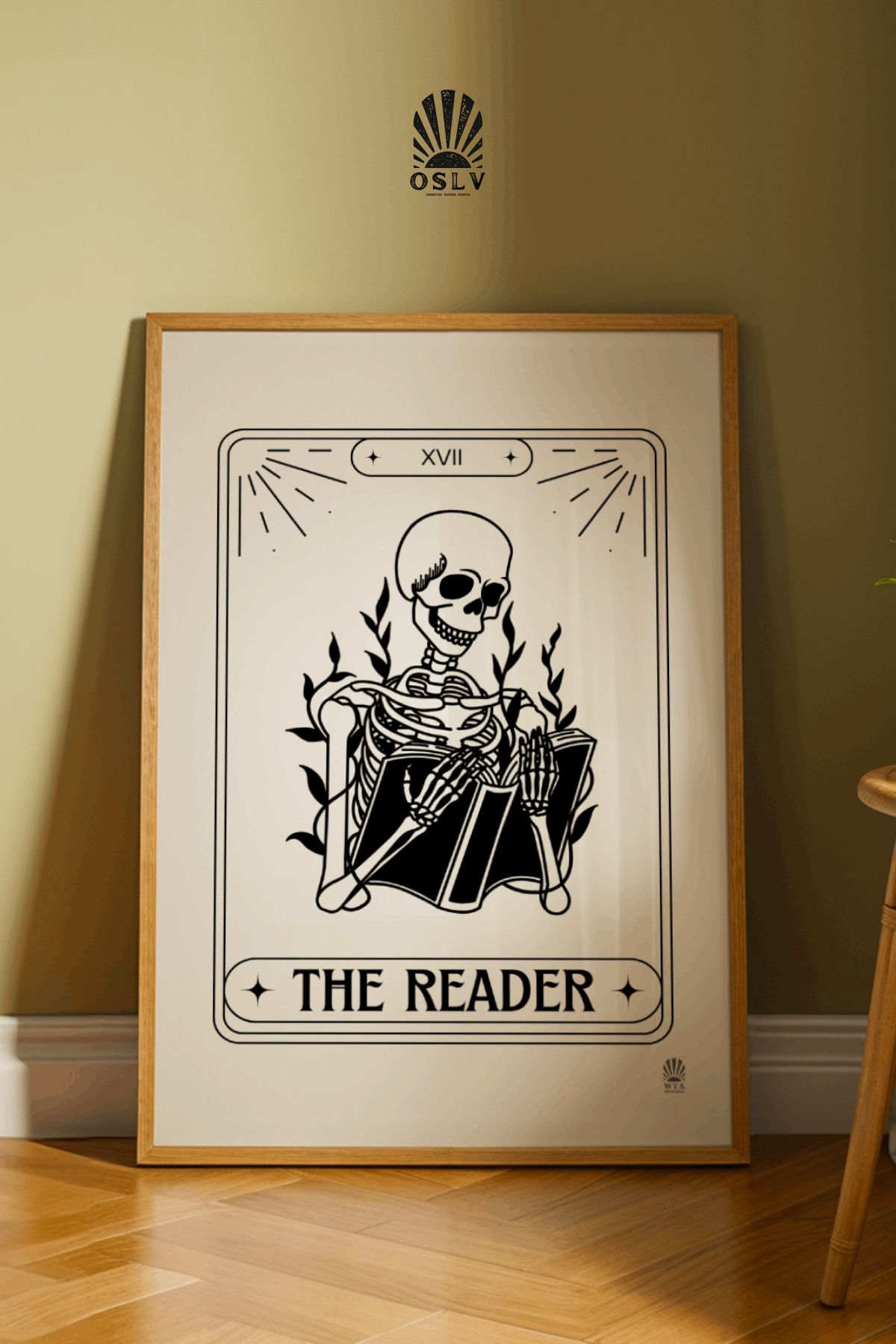 Osliva Shop The Reader Poster, Çerçevesiz Poster, Duvar Tablosu, Poster