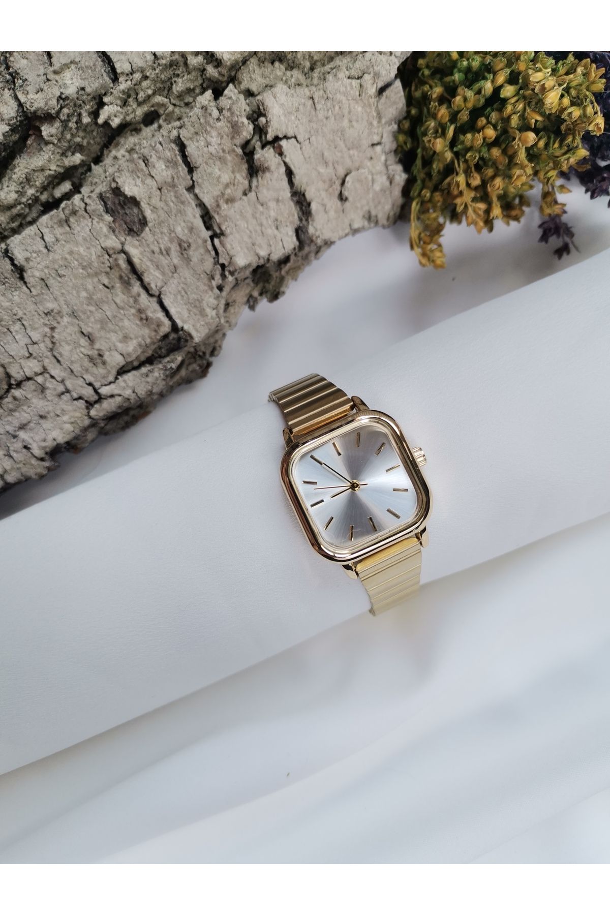 Luna Jewelry Elegant Kare Kasa 316 L Çelik Kadın Saati