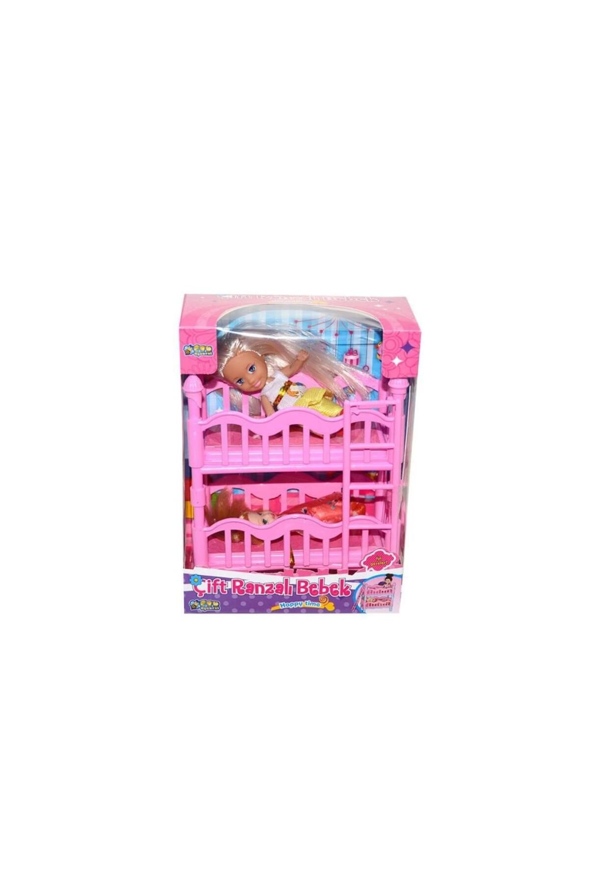 MR RZN STORE K899-17 2 Katlı Kutulu Ranzalı Bebek Seti-Halit Can Oyuncak
