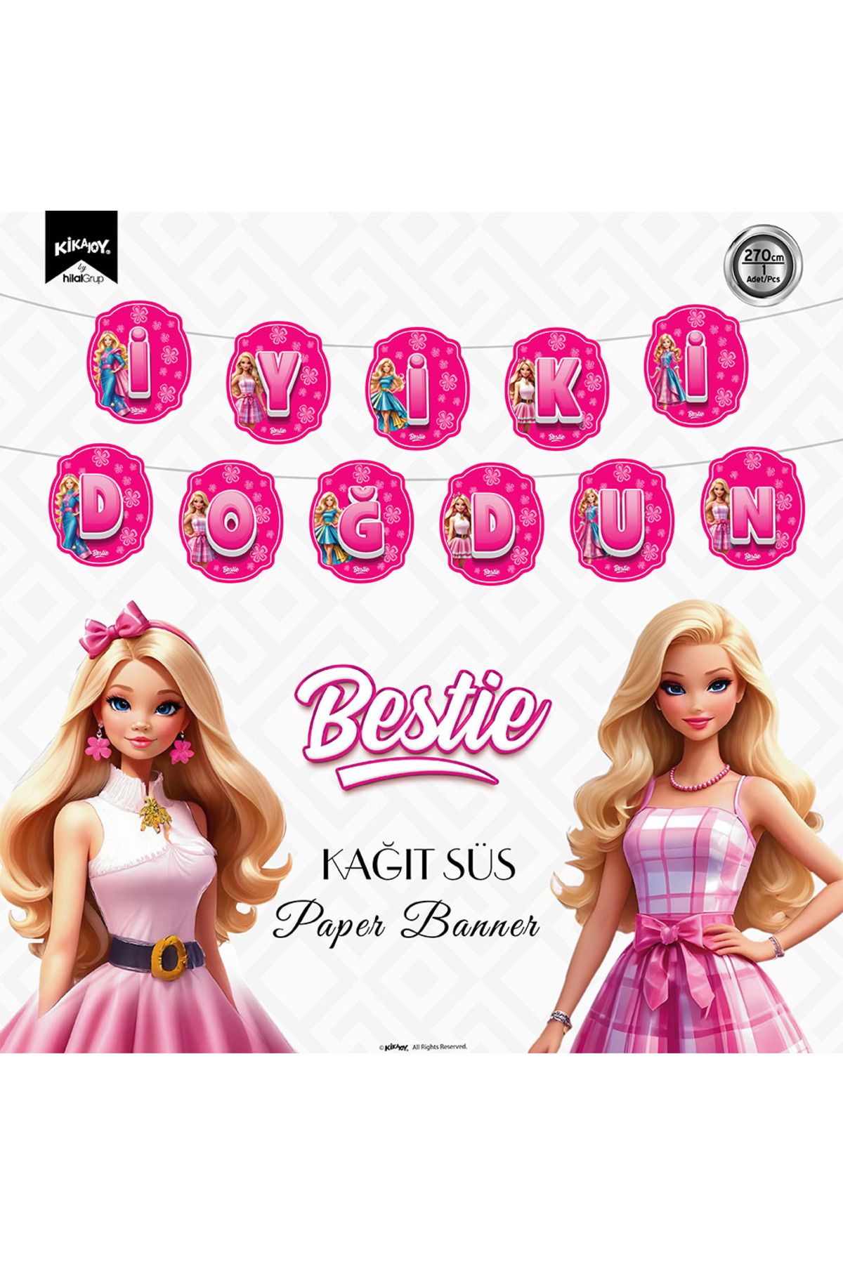 ALPJOY İyi ki Doğdun Harf Afiş Bestie
