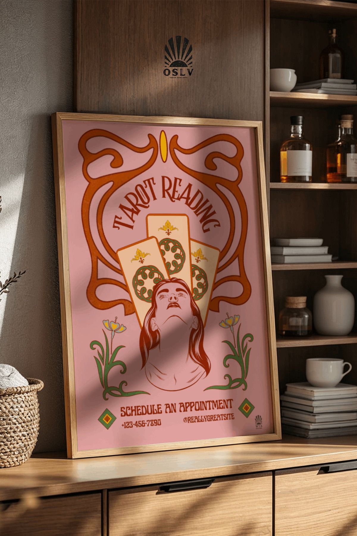 Osliva Shop The Reader Poster, Çerçevesiz Poster, Duvar Tablosu, Poster