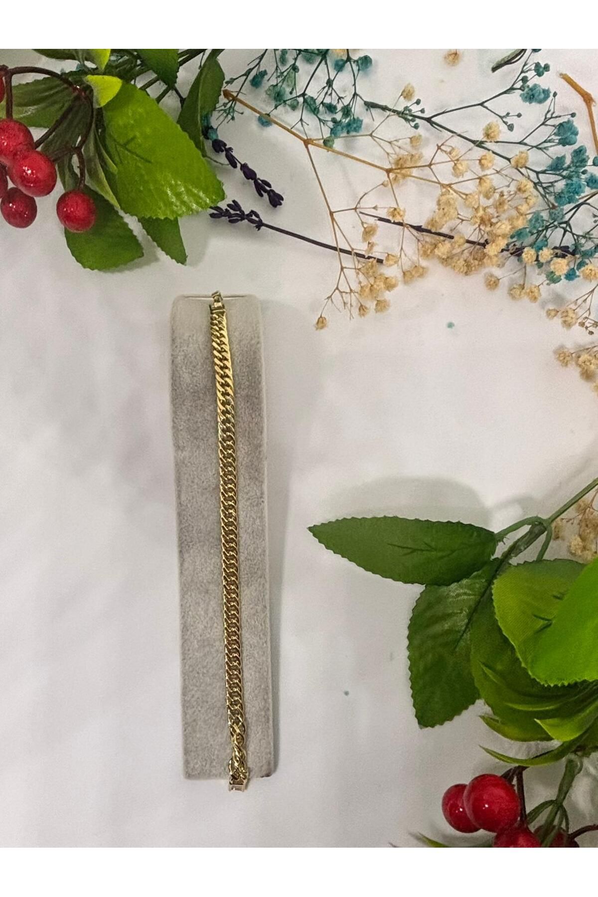 ısıkkonya Paslanmaz Kararmaz Unisex bileklik 14k[Alerji yapmayan üründür]