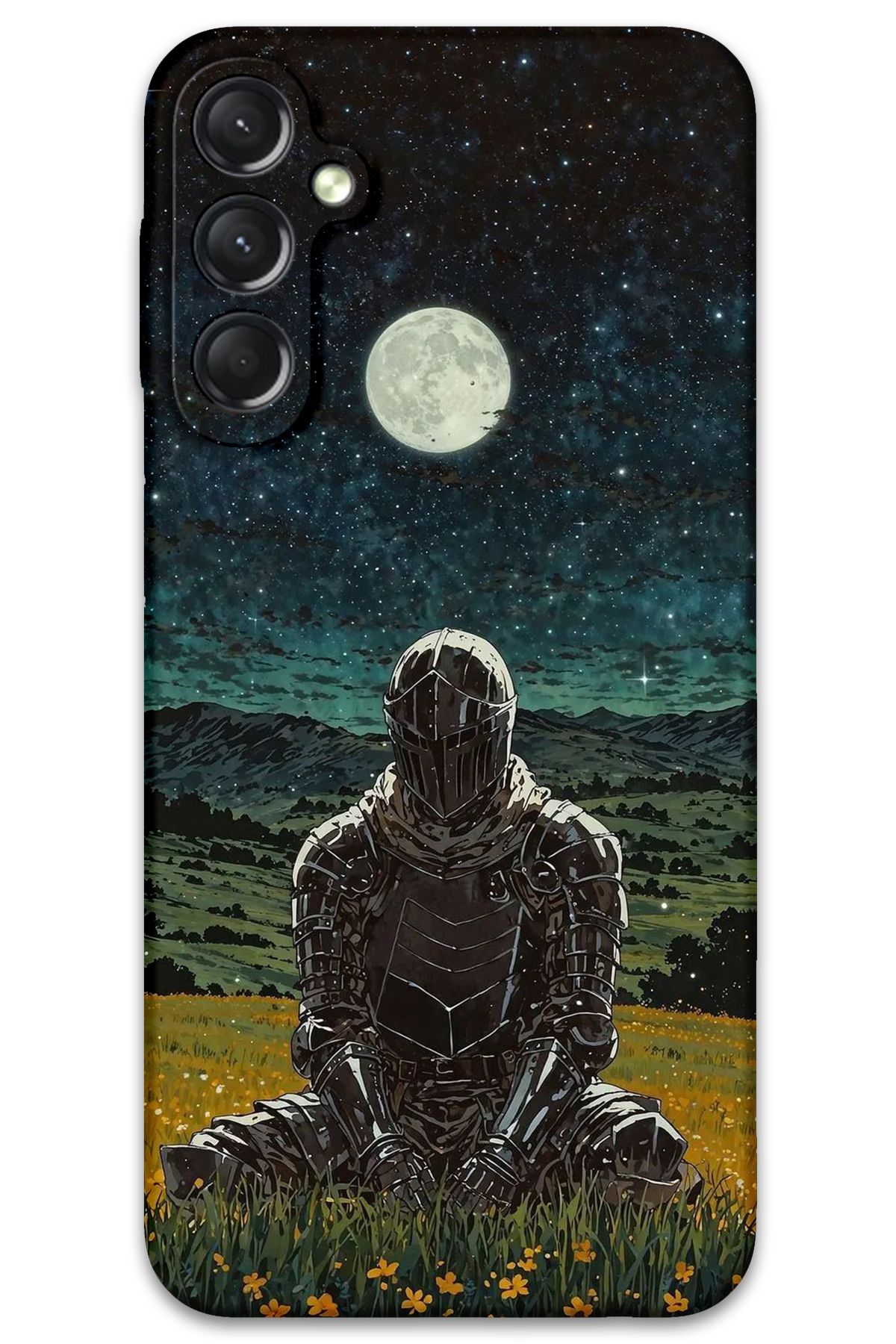 Gramaphone Galaxy A34 Uyumlu Retro Desenli Telefon Kılıfı + Ekran Koruyucu - 5844