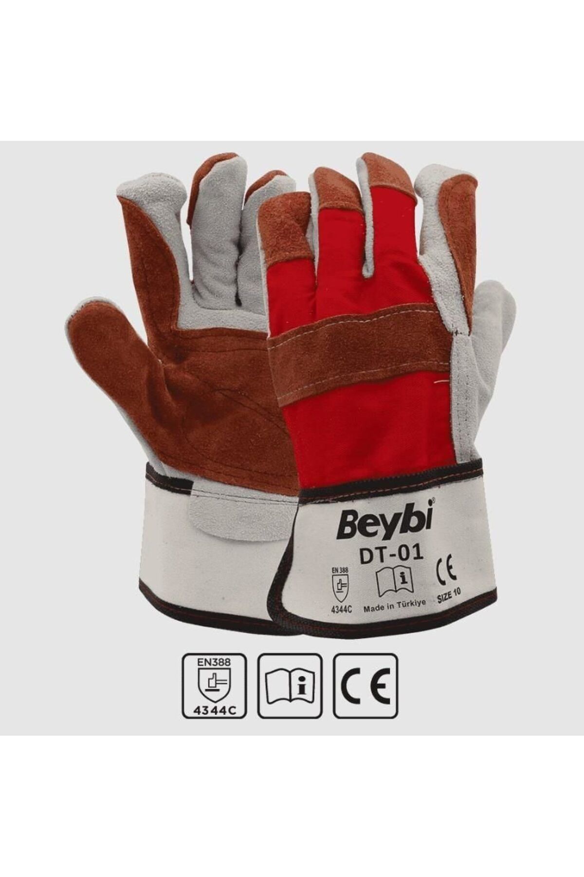merland benvecocuk Beybi DT-01 Deri Takviyeli Eldiven NO:10