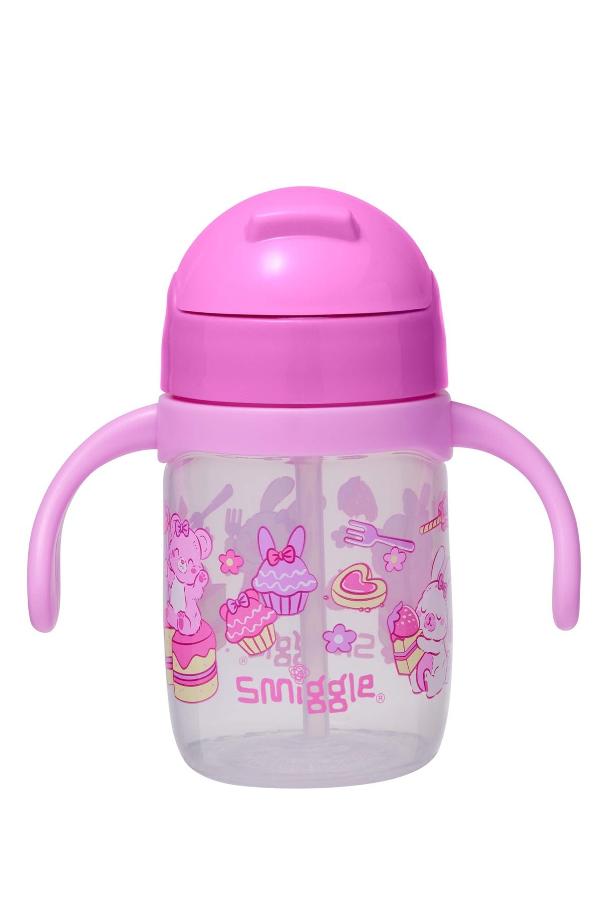 SMIGGLE Pipetli Çift Tutacaklı Bpa İçermeyen Çocuk&Bebek Suluk