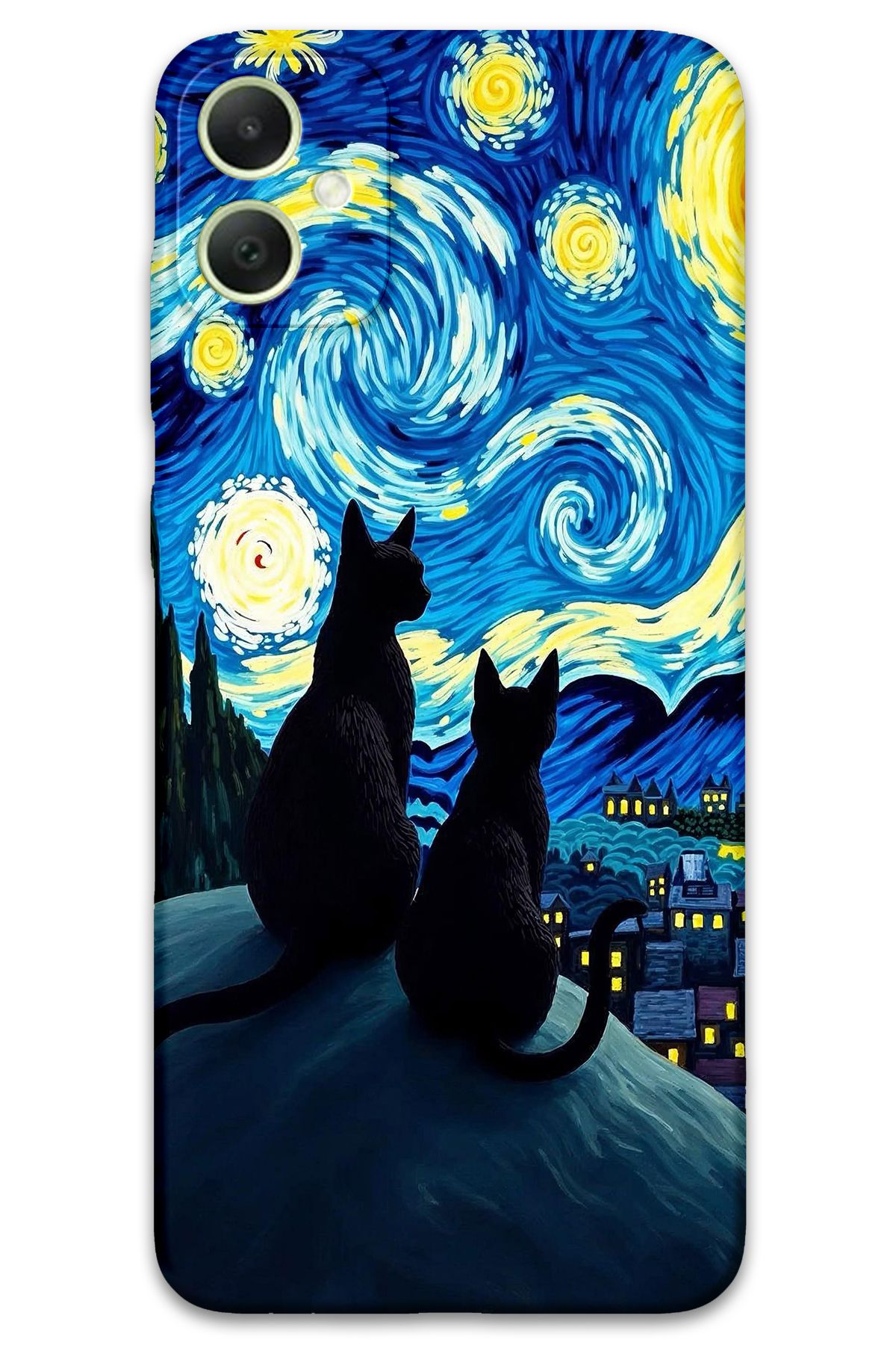 Gramaphone Galaxy A05 Uyumlu Kedi Desenli Telefon Kılıfı + Ekran Koruyucu - 5782