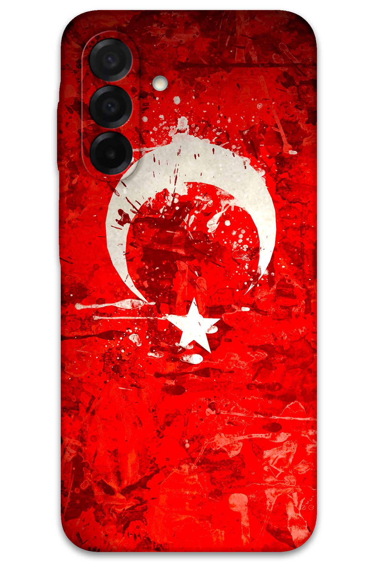 Gramaphone Galaxy A36 Uyumlu Türk Bayrağı Desenli Telefon Kılıfı + Ekran Koruyucu - 5847