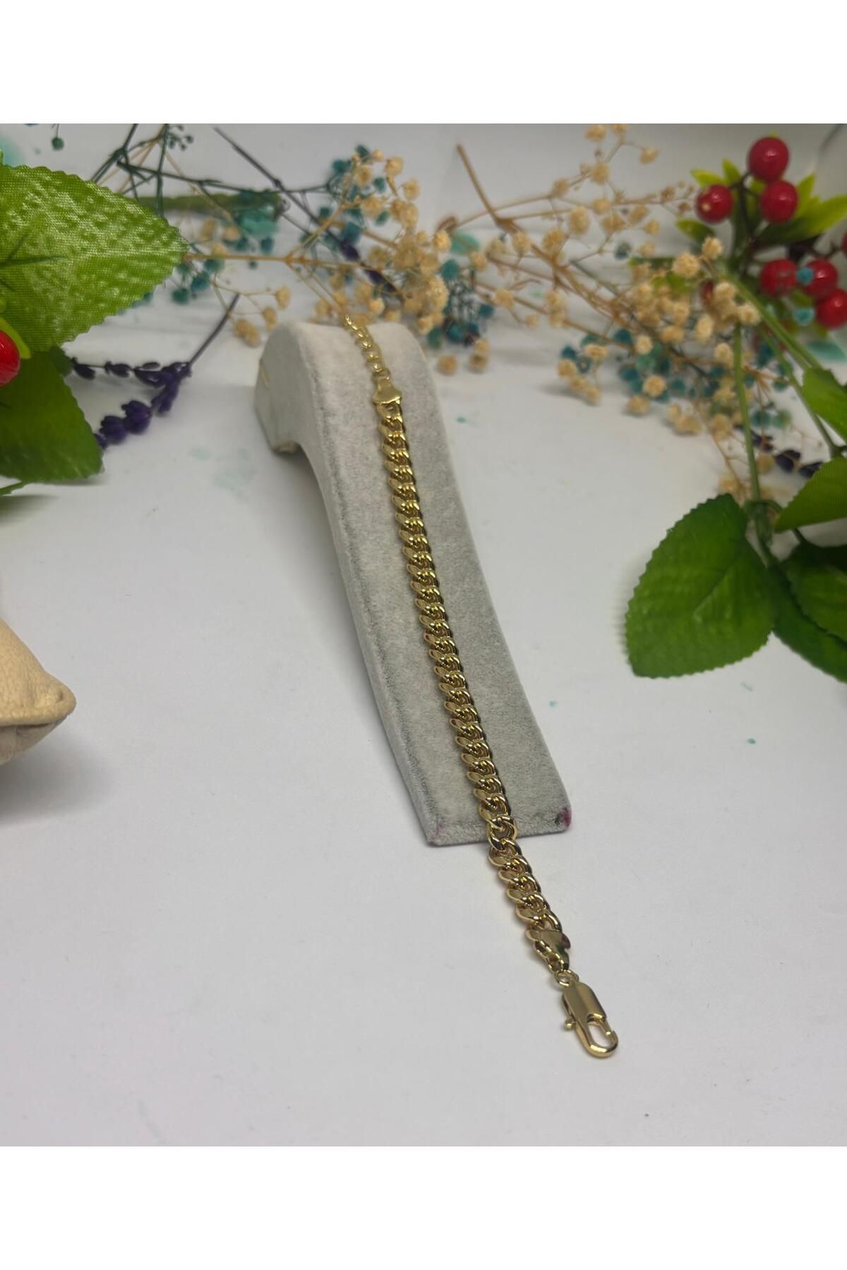 ısıkkonya Çelik 14k Paslanmaz kararmaz uzatmalı ayarlamalı Unisex bileklik [Alerji yapmayan üründür]