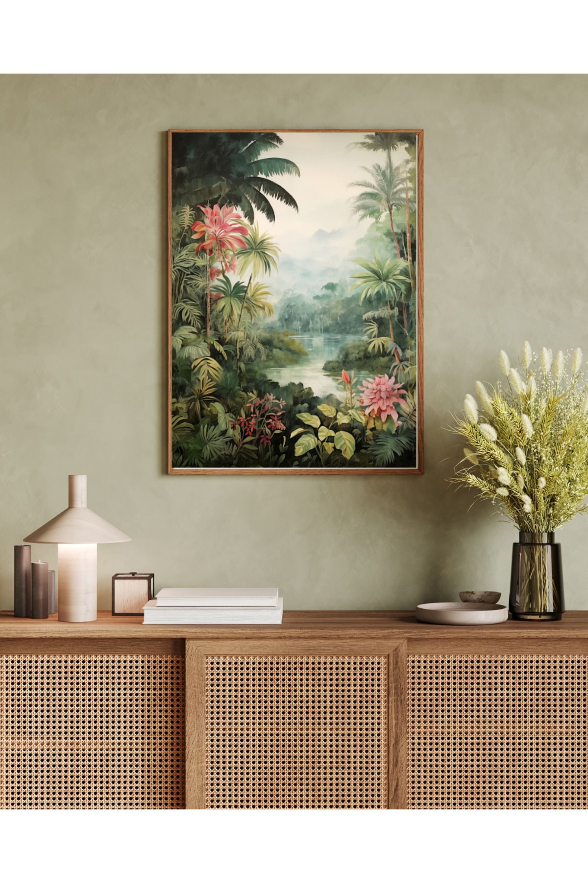 woodhomeworks tek parça salon ofis dekor tablo