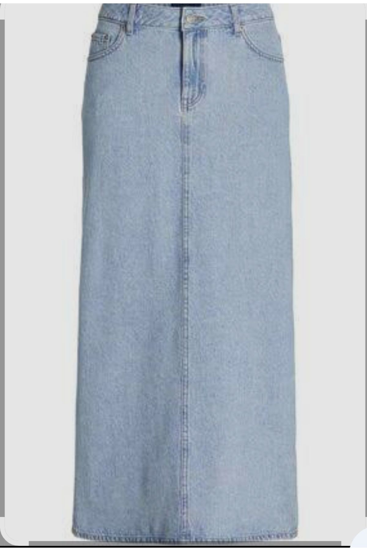 couis kar yıkamalı likralı uzun etek denim