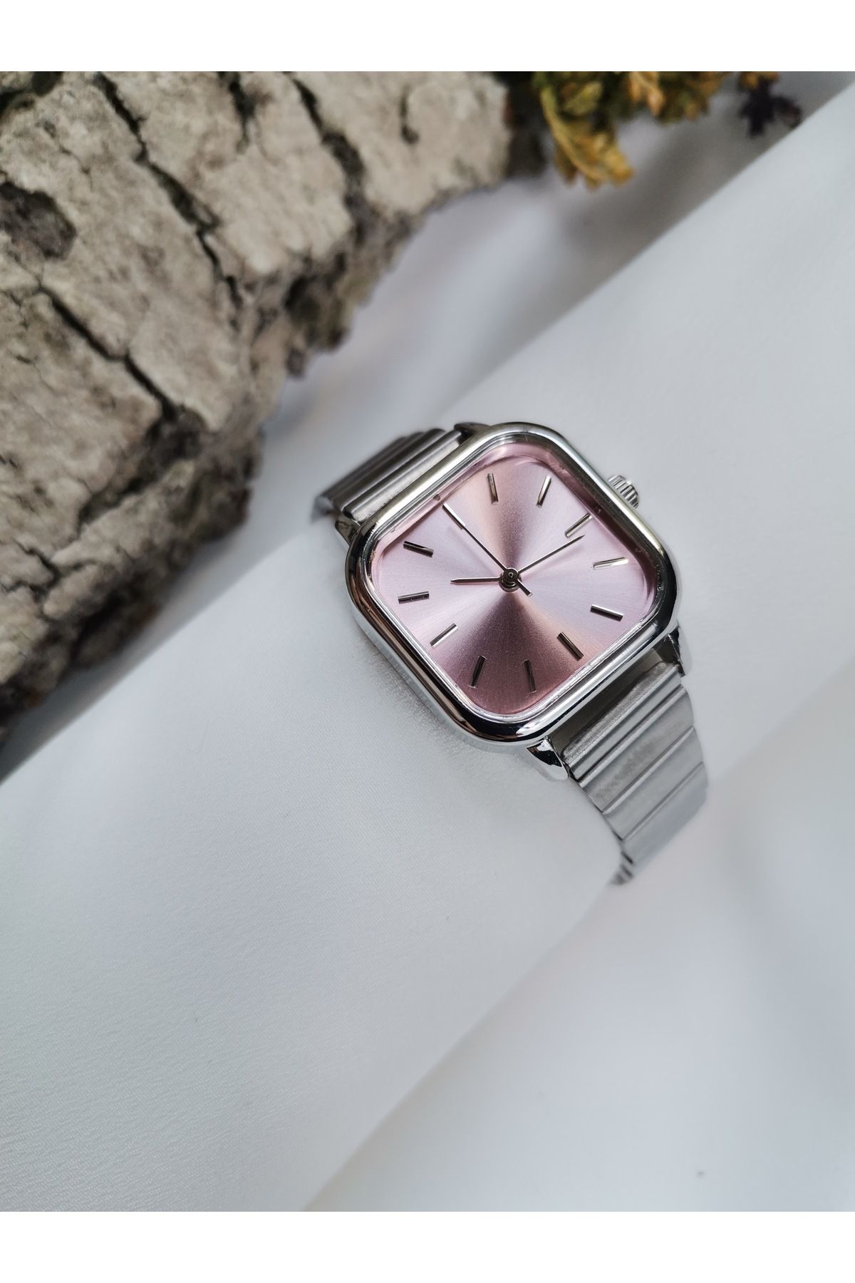 Luna Jewelry Elegant Kare Kasa 316 L Çelik Kadın Saati