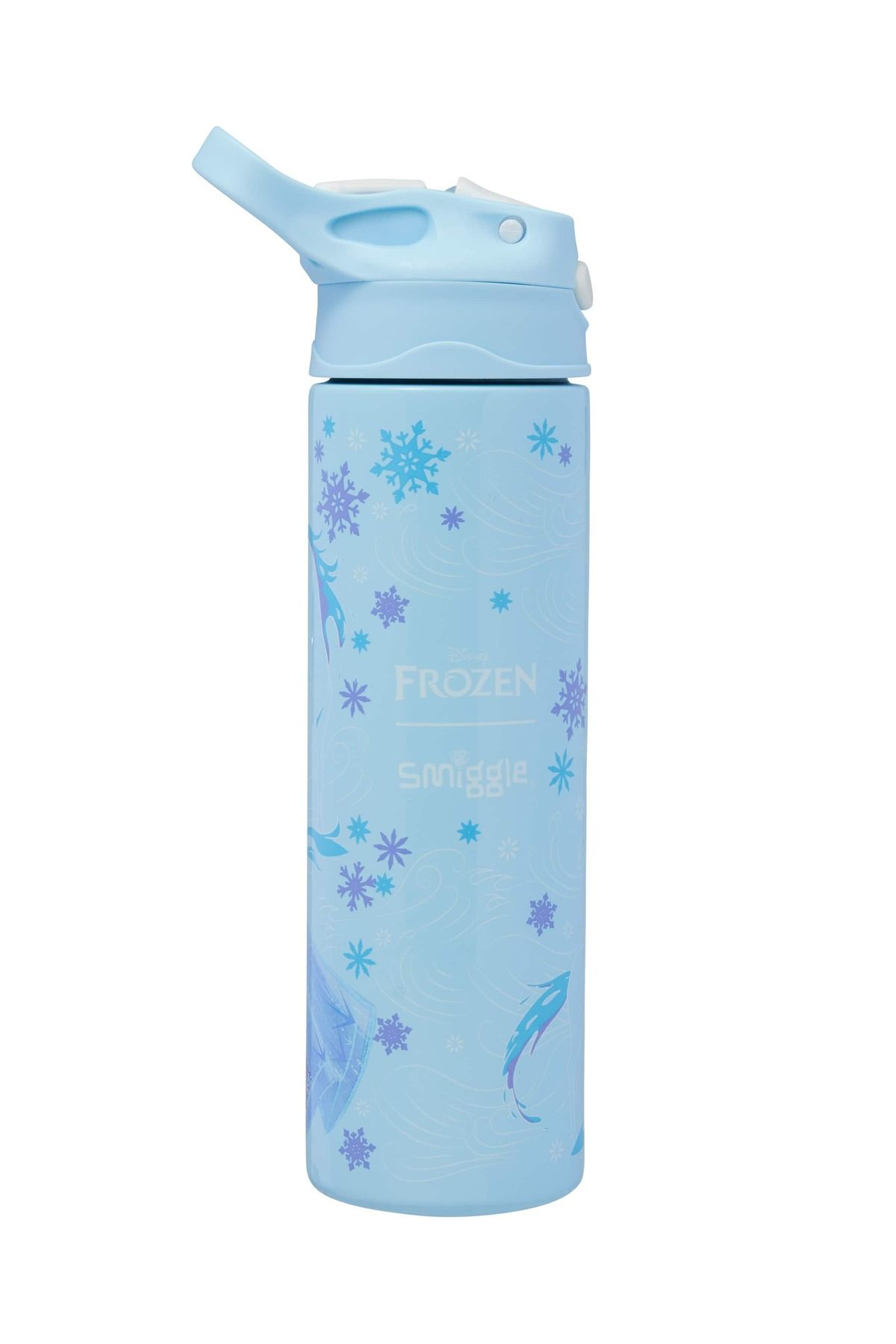 SMIGGLE-Frozen Stainless Steel Bpa Free Flip Drink Bottle 520ml 3
